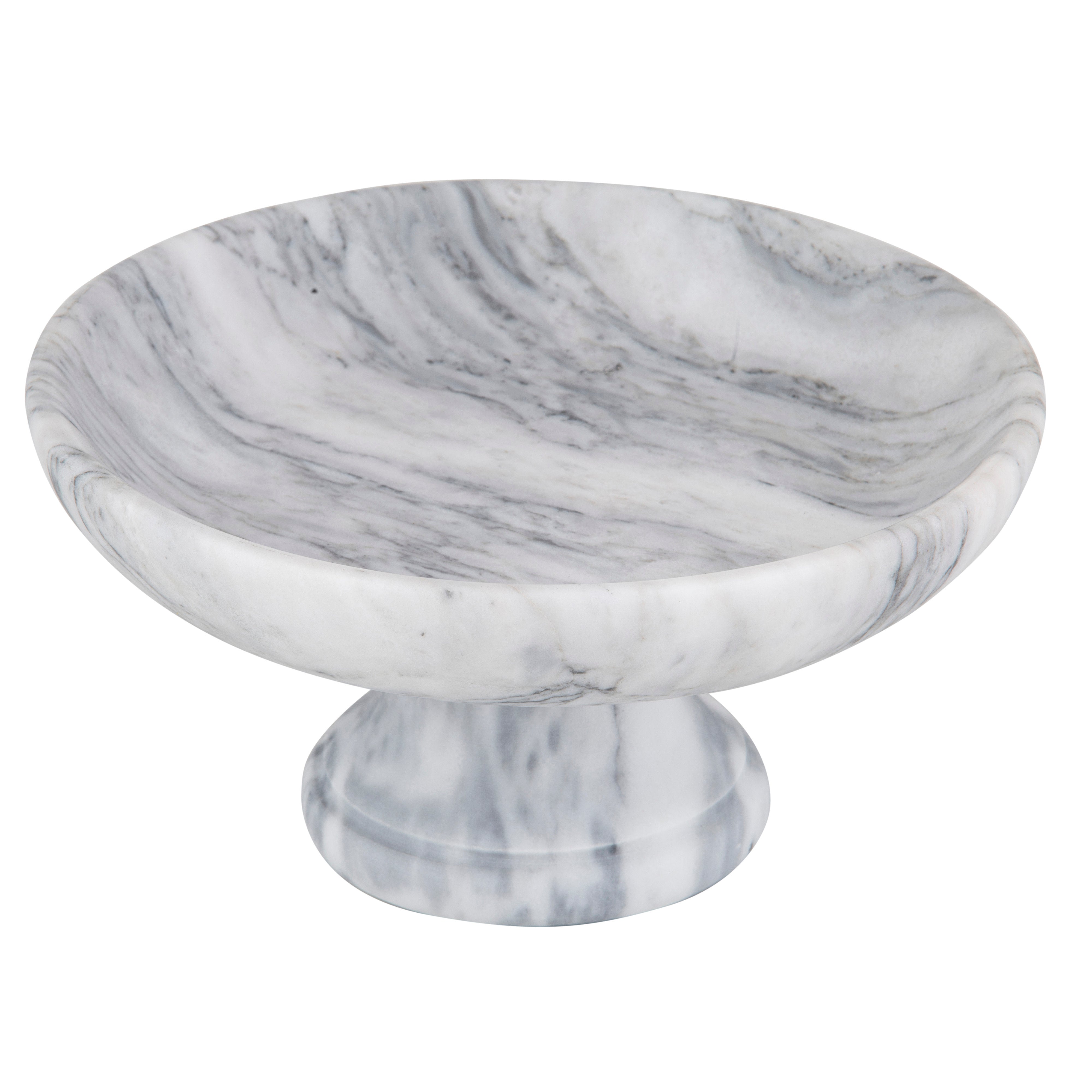 Davis & Waddell Nuvolo Marble Fruit Bowl Grey