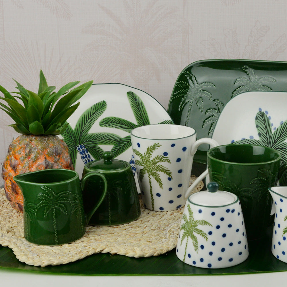 Annabel Trends Coconut Bay Milk & Sugar Set White Palm
