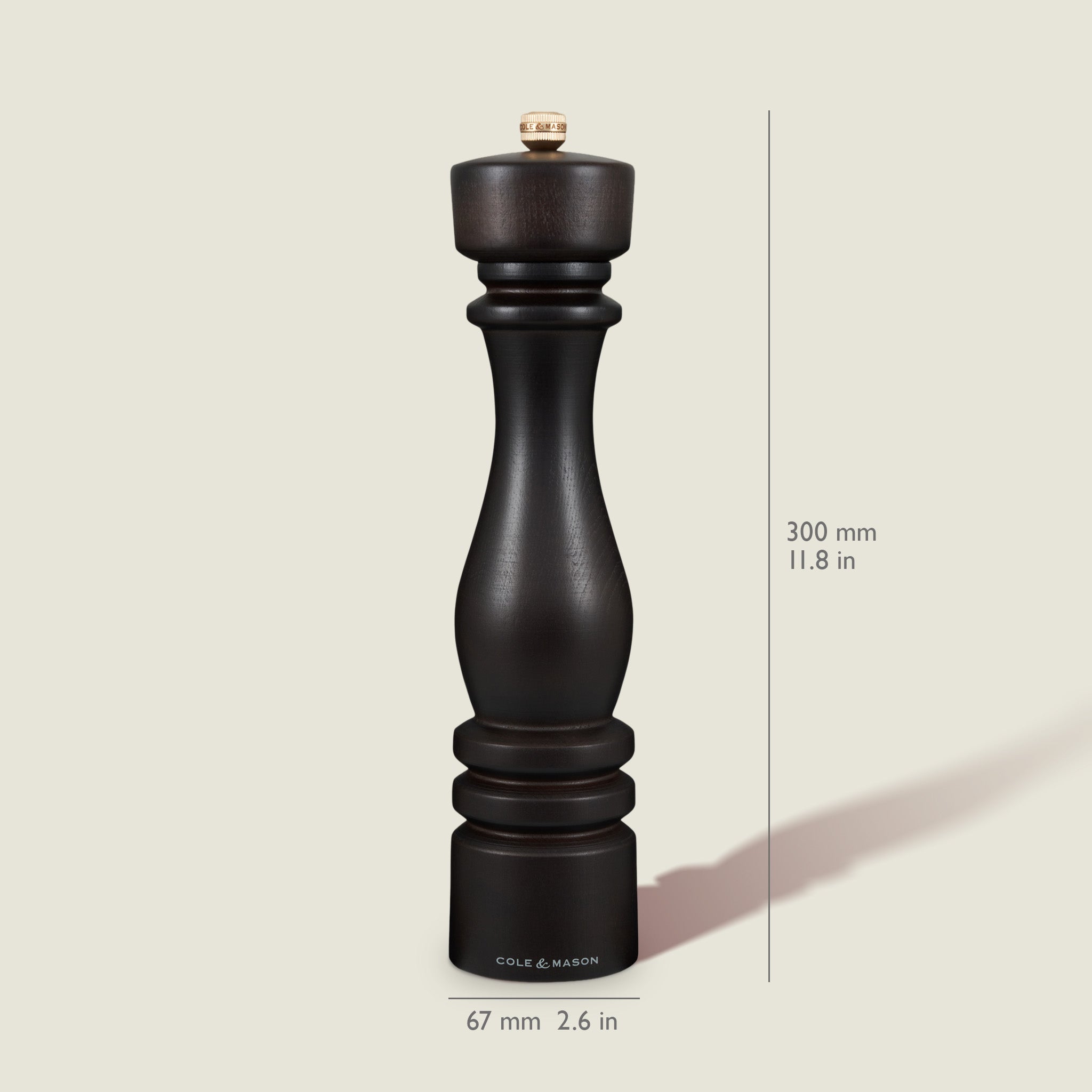 Cole & Mason London Pepper Mill 300mm Chocolate