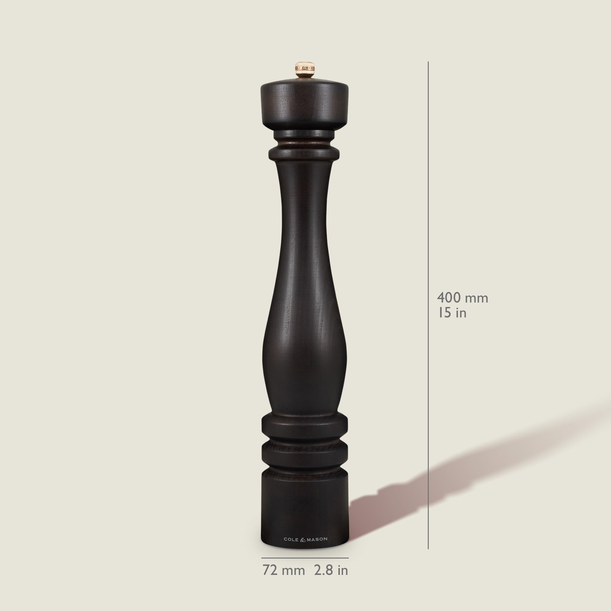 Cole & Mason London Pepper Mill 400mm Chocolate