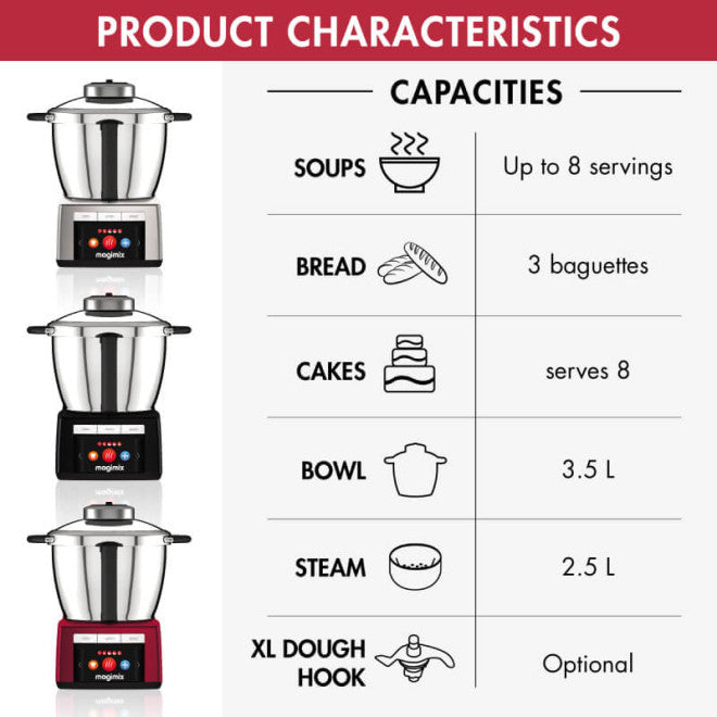 Magimix Cook Expert Thermo Cooker and Food Processor 3.5L Matt Chrome