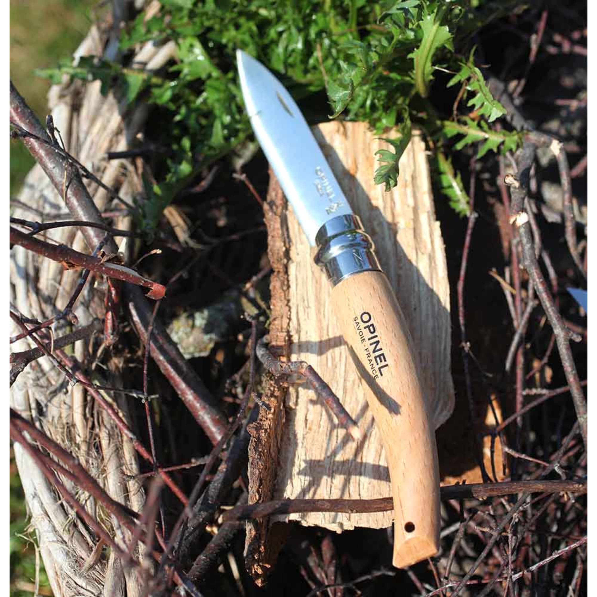 Opinel No.08 Stainless Steel Gardening Knife Beech (Box)