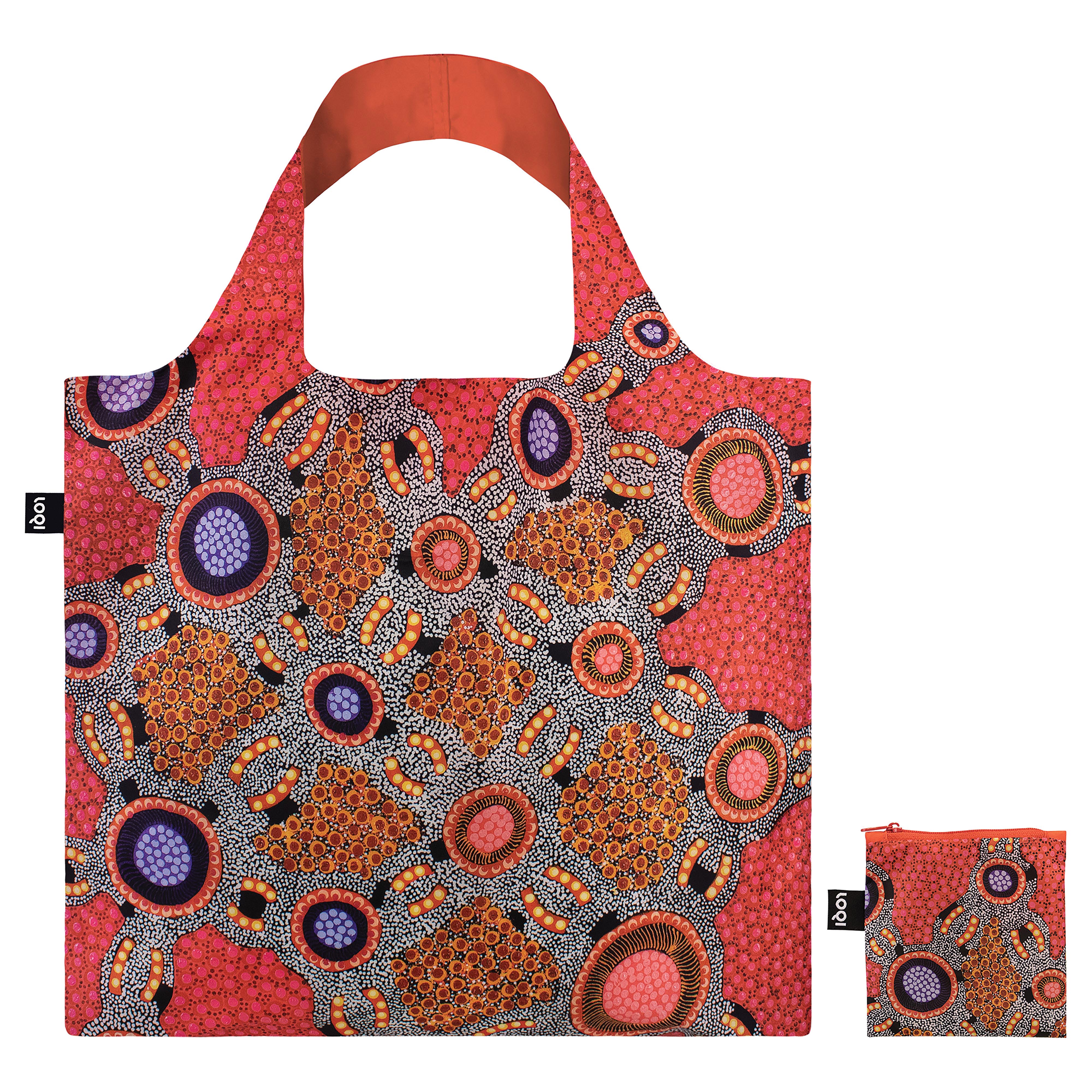 LOQI Napaljarri Water Dreaming Pink Tote Bag