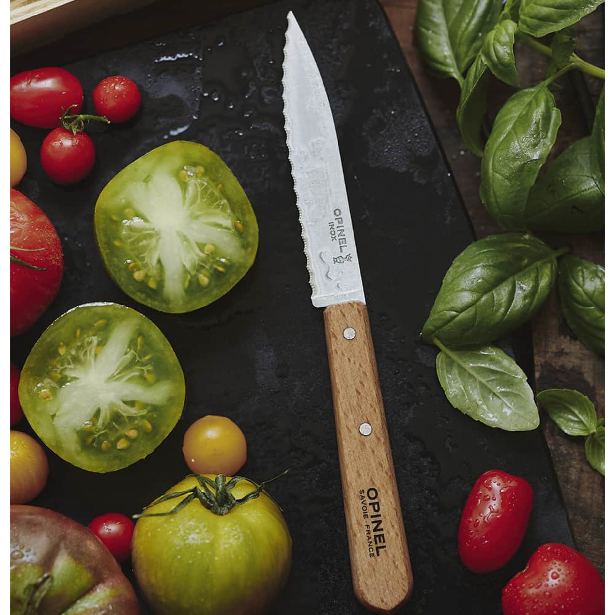 Opinel No.113 Serrated Knife Violet
