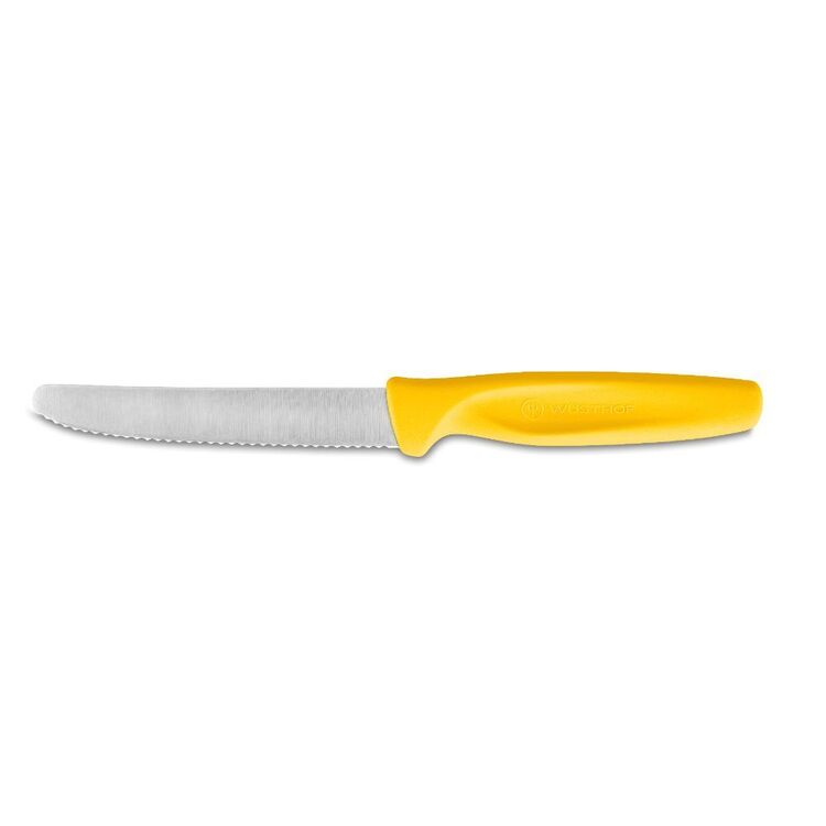 Wusthof Create Yellow Serrated Paring Knife - 10cm