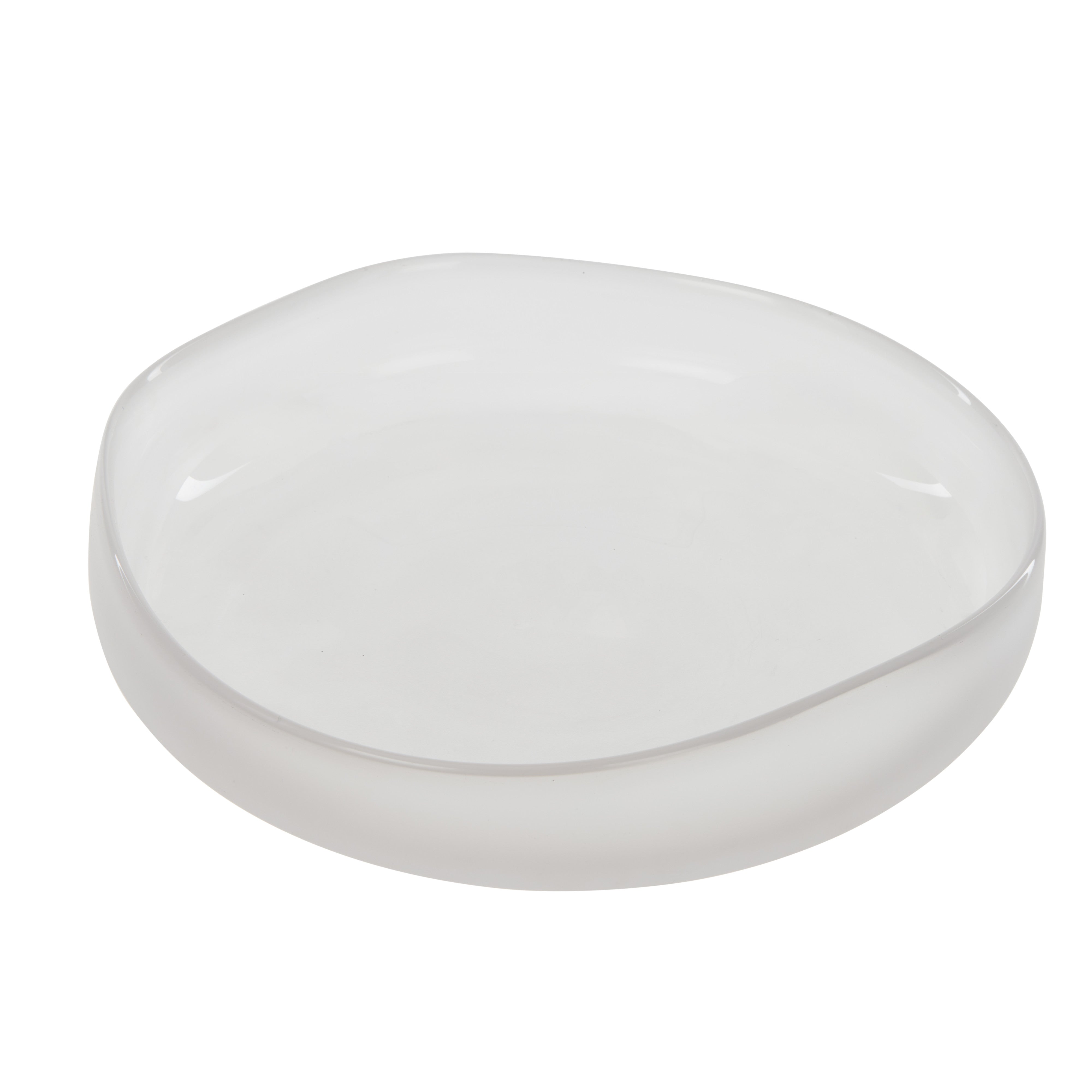 Amalfi Nevoso Glass Plate White