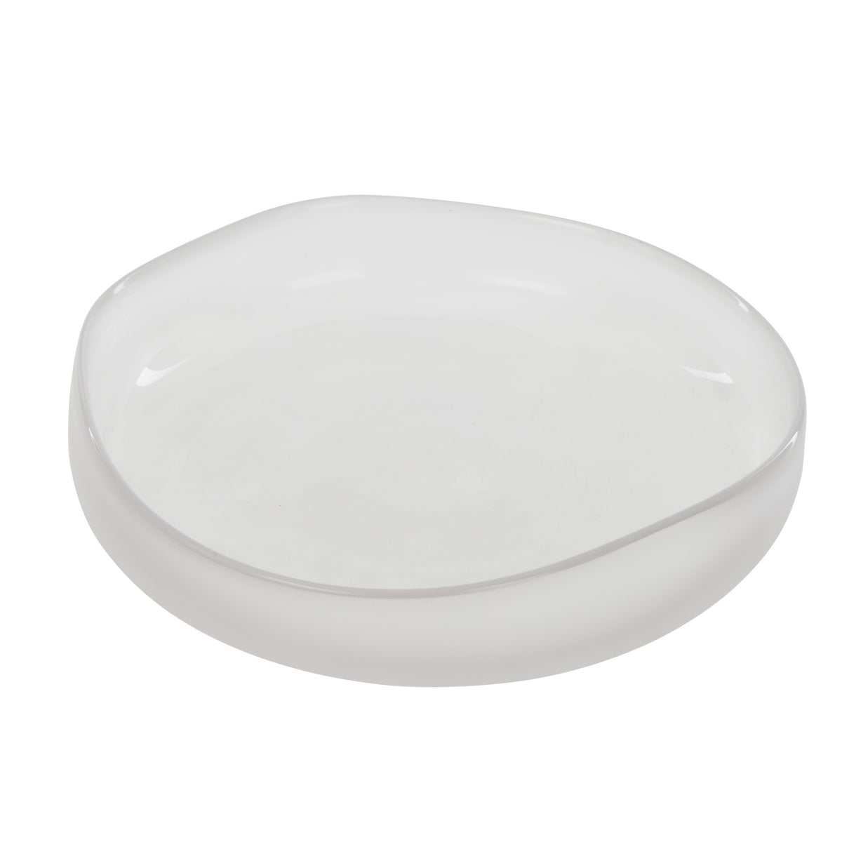 Amalfi Nevoso Glass Plate White