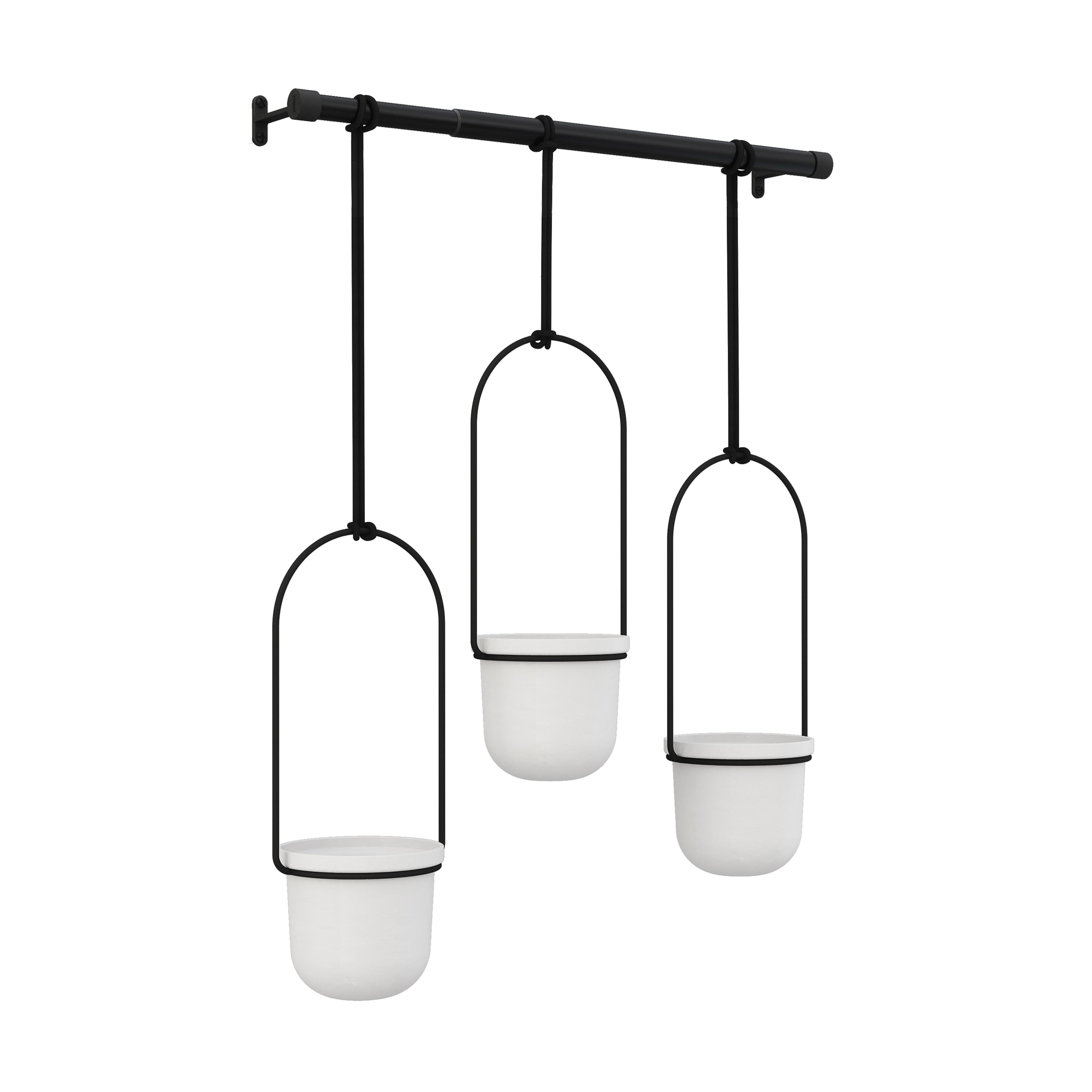 Umbra Triflora Hanging Planter White & Black