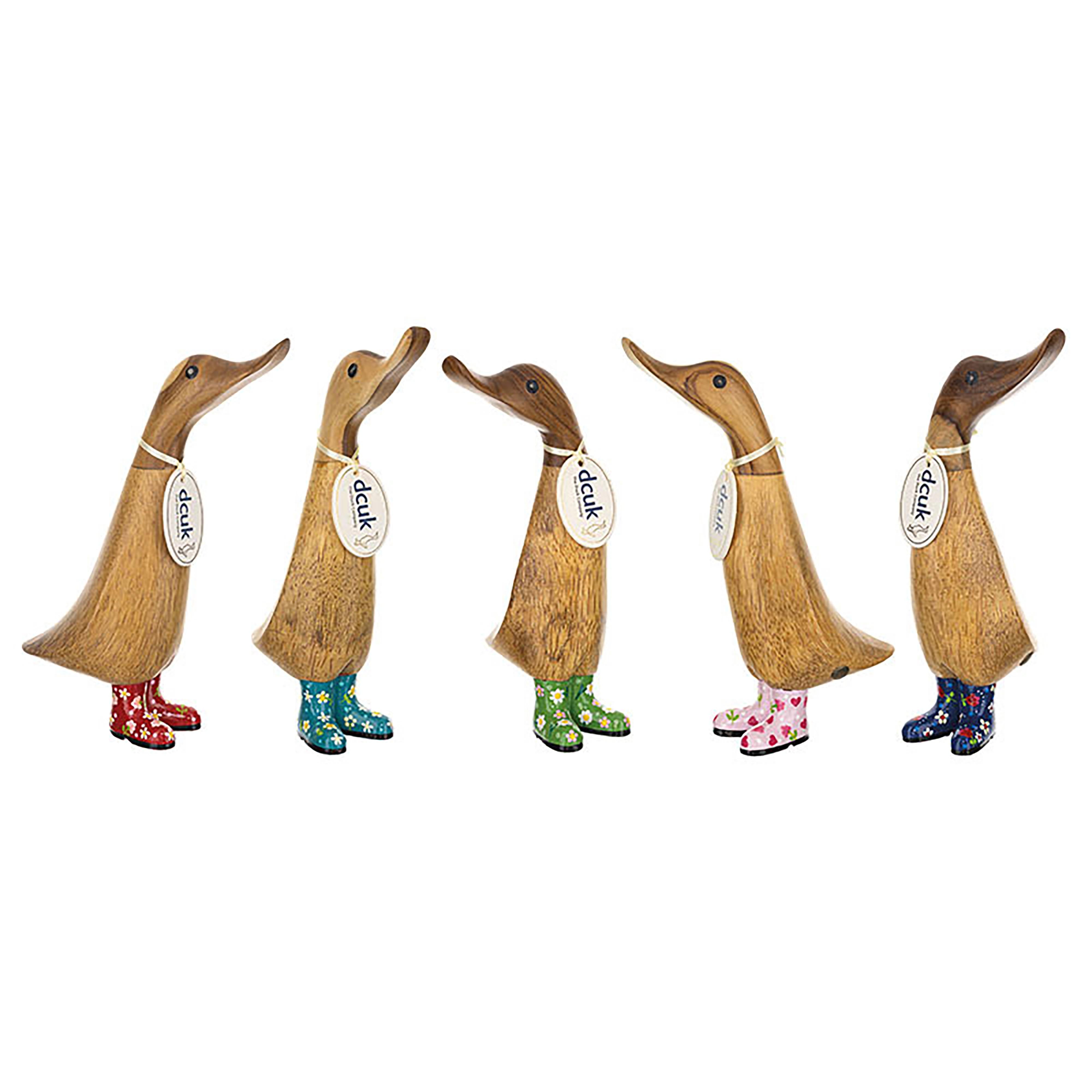 DCUK Natural Welly Duckling Flowers Assorted