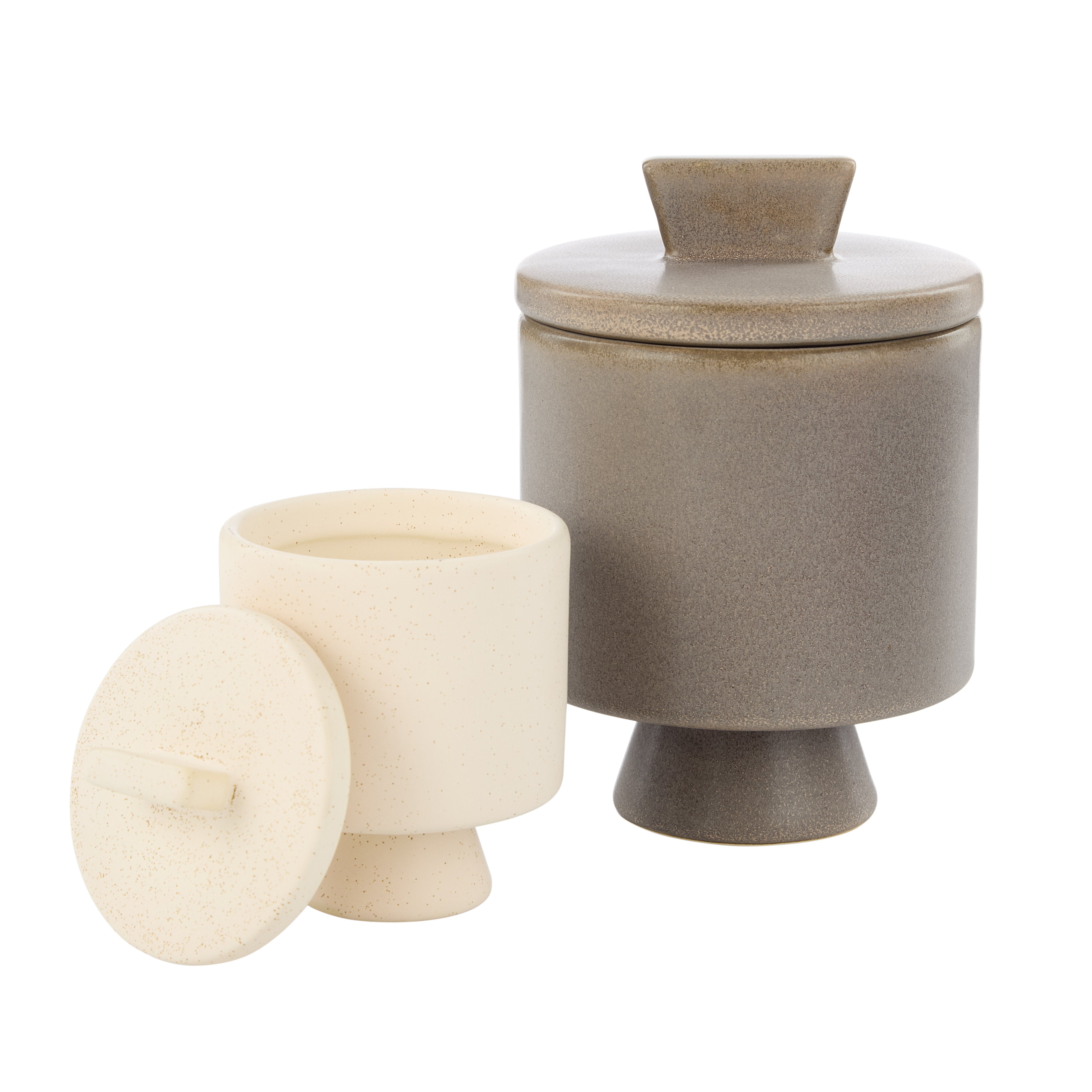 Amalfi Tuva Stoneware Canister Cream