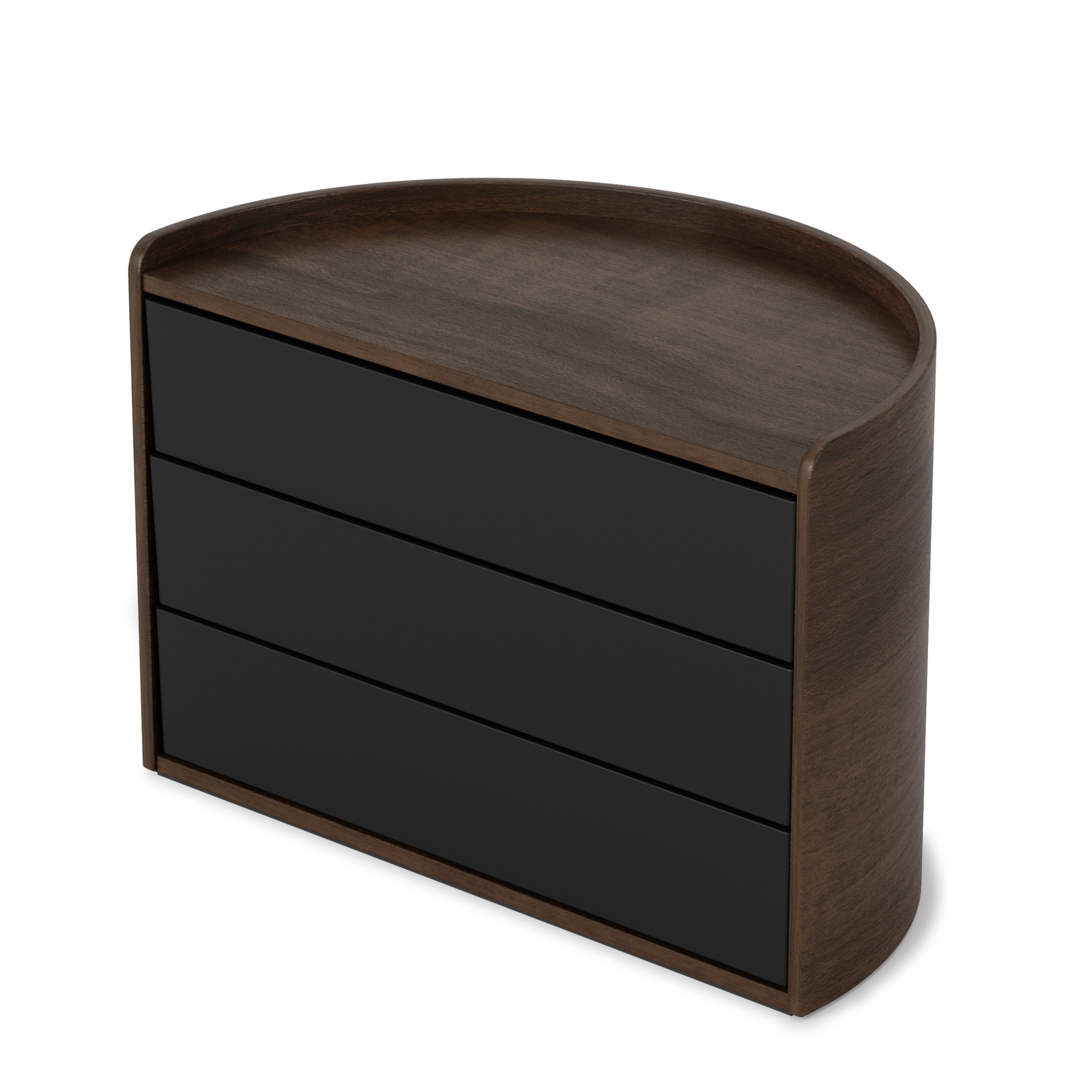 Umbra Moona Storage Box Black & Walnut
