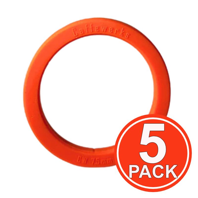 Caffewerks Silicone Gasket E61 7.5mm - Red & Orange (5pk)