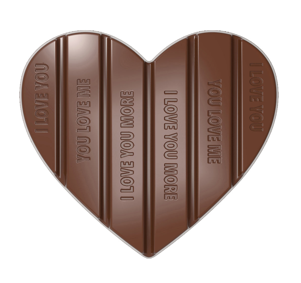 Chocolate World Heart Chocolate Tablet Mould