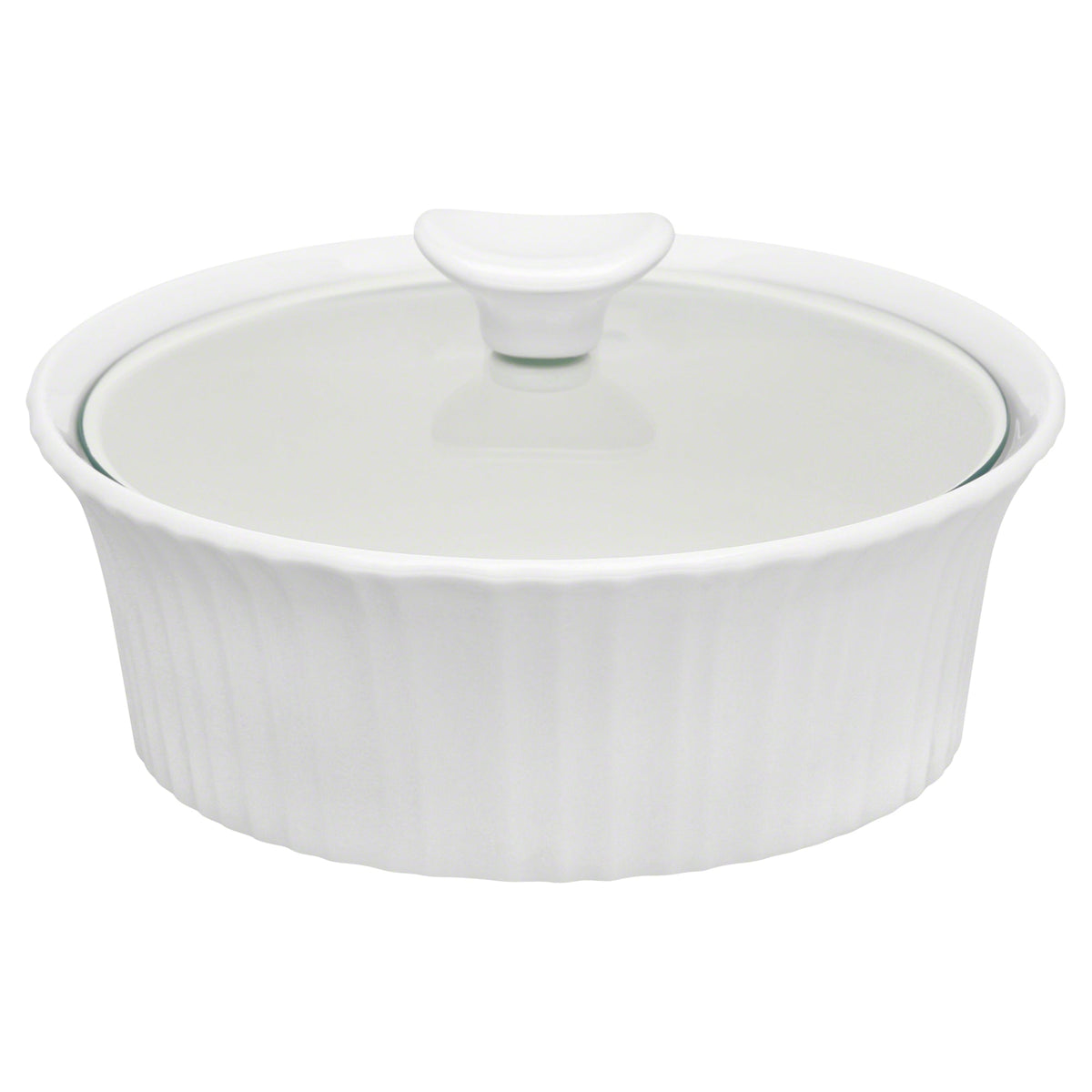 Corningware French White Round Casserole Dish with Lid (1.4L)