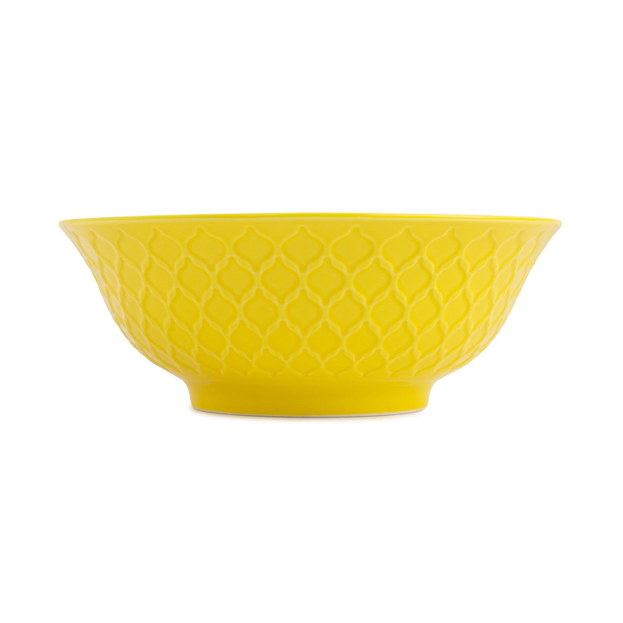 Mikasa Stoneware Ramen Bowl 21cm (Yellow & Blue Geometric)