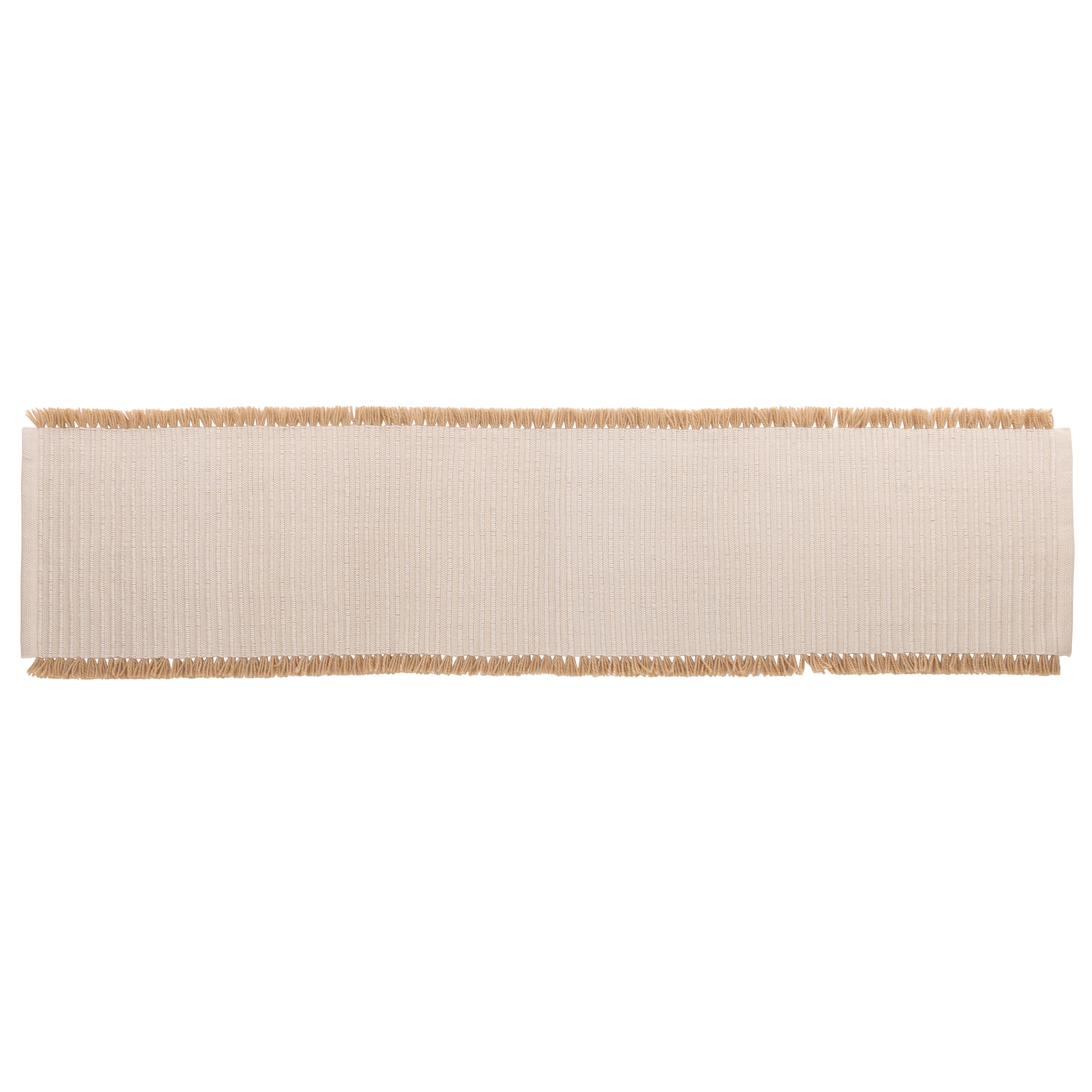 Amalfi Isla Fringe Table Runner Natural