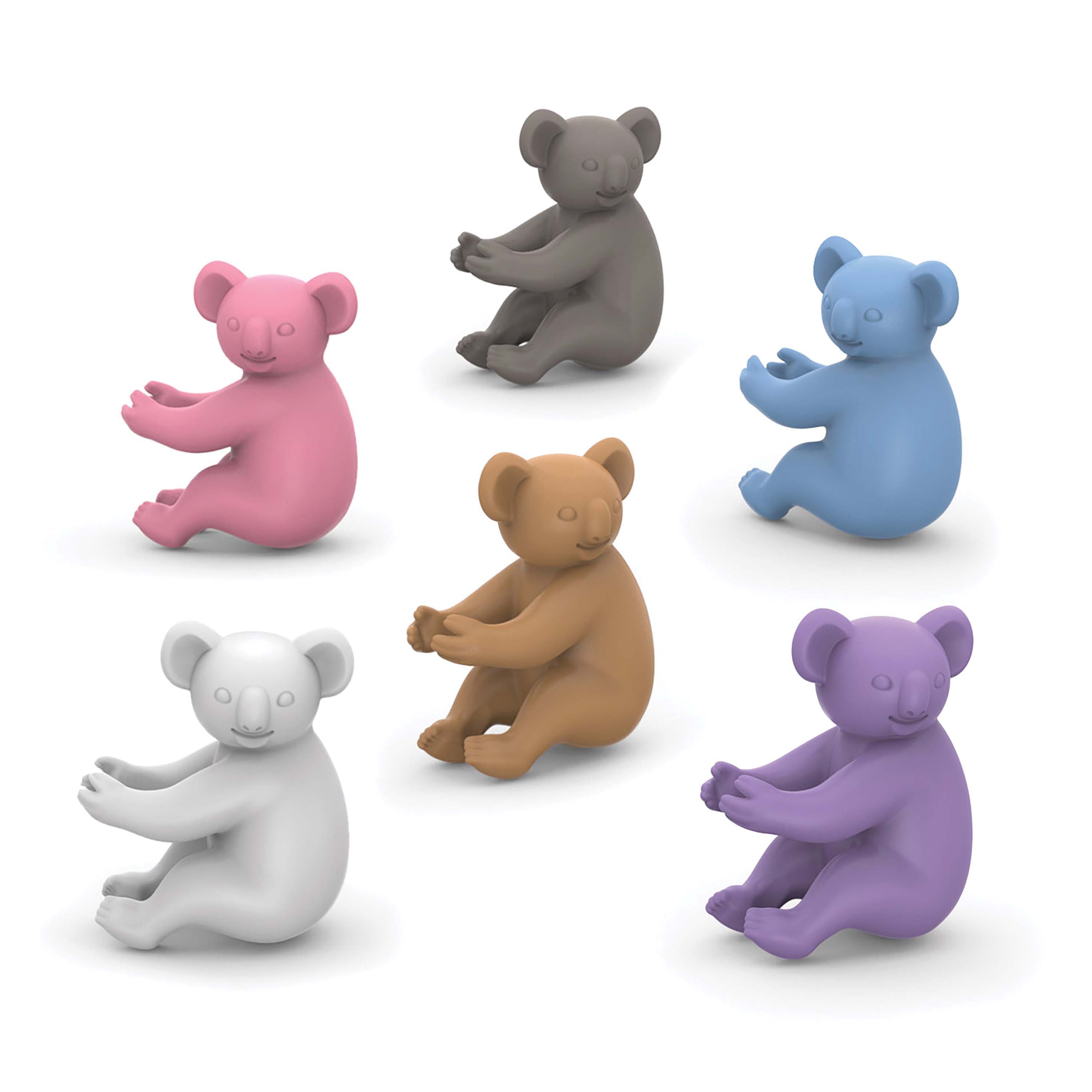Fred Social Climbers Koala Wine Markers 6 Piece Set Multi-Coloured