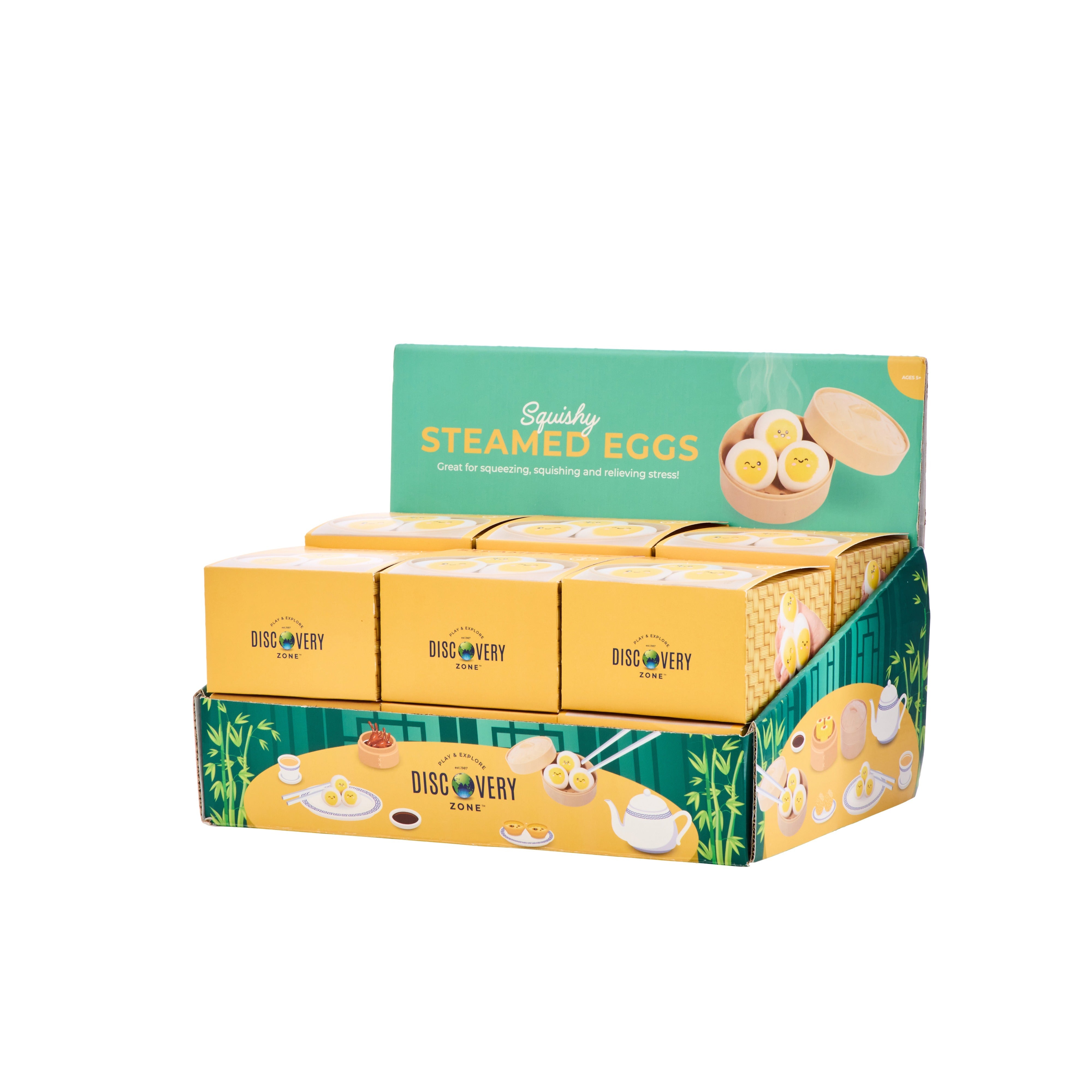 Discovery Zone Squishy Steamed Eggs 3 Piece Set