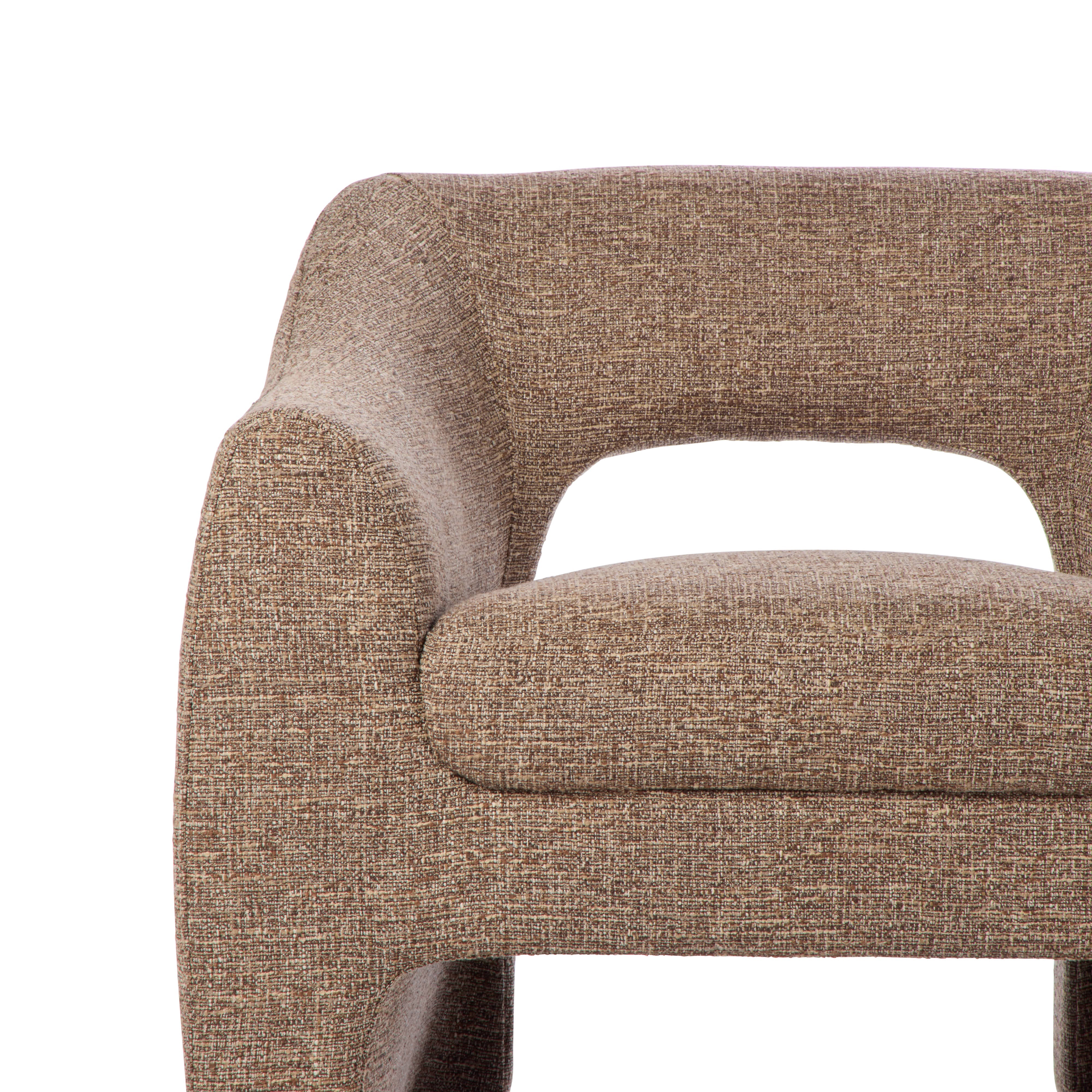 Amalfi Wells Chair Brown & Taupe