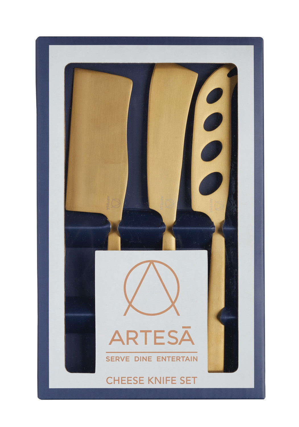 Artesà Brass Cheese Knife Set