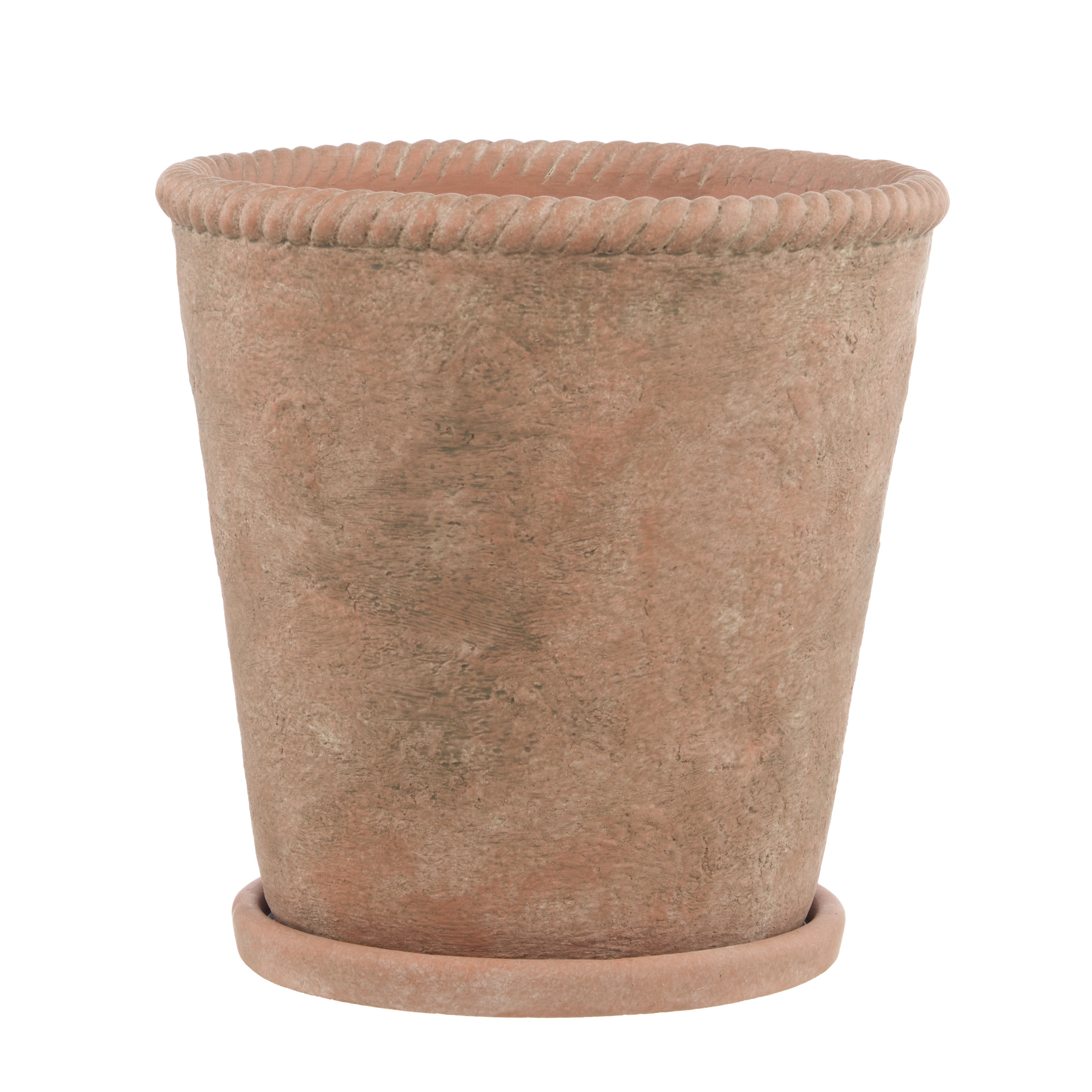 Rogue Chinon Round Pot With Saucer Medium
