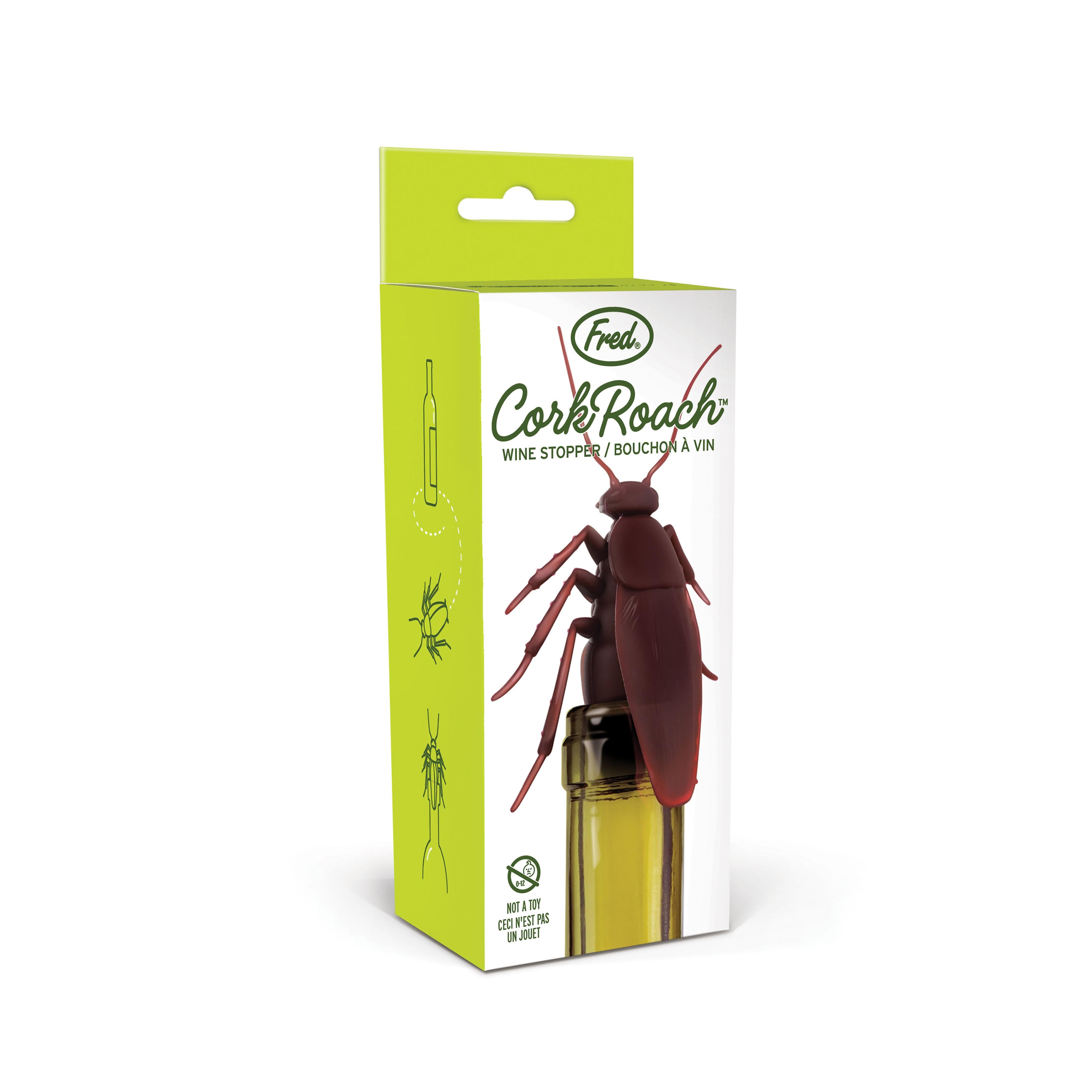 Fred Cockroach Bottle Stopper Brown