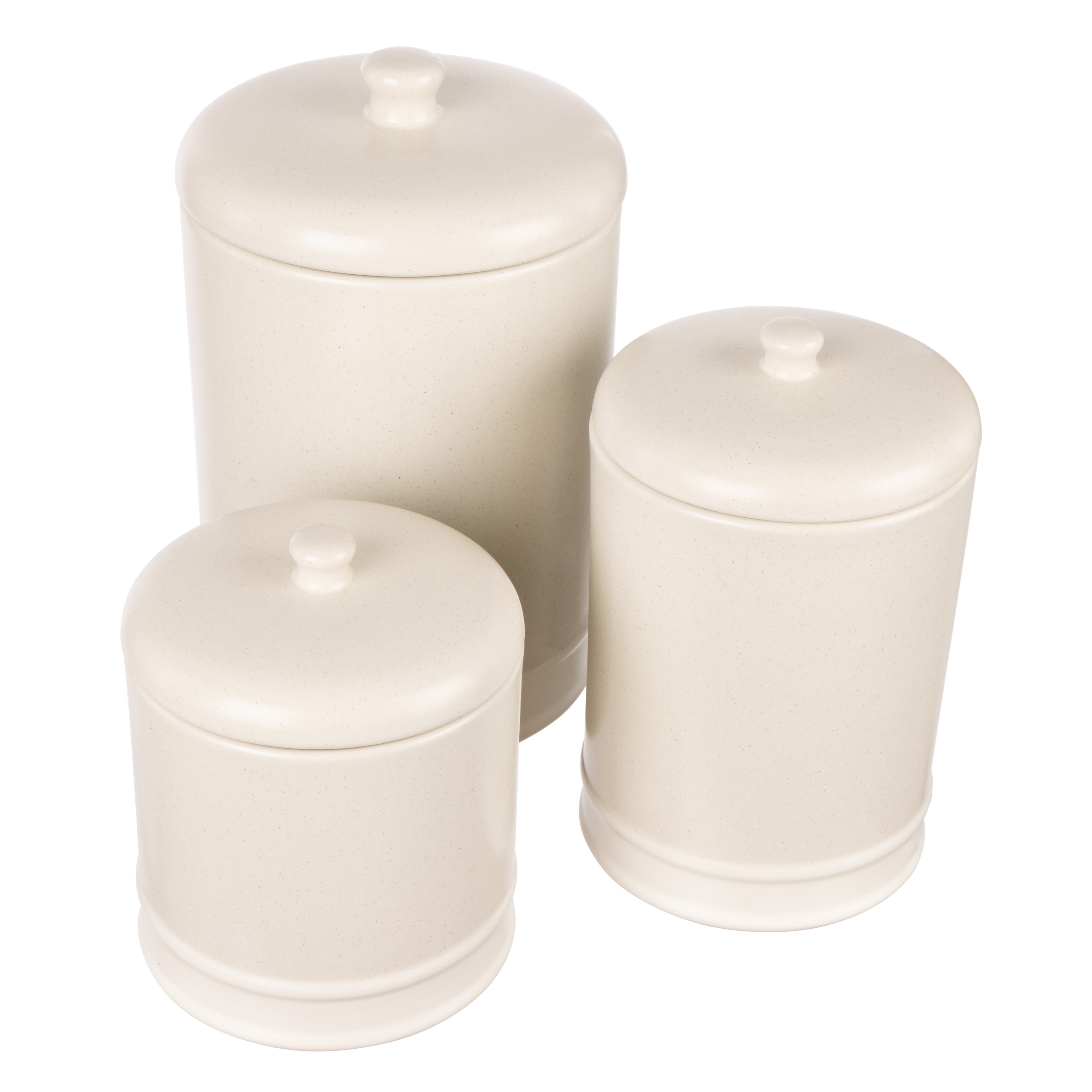 Davis & Waddell Darley Canister 3 Piece Set Cream