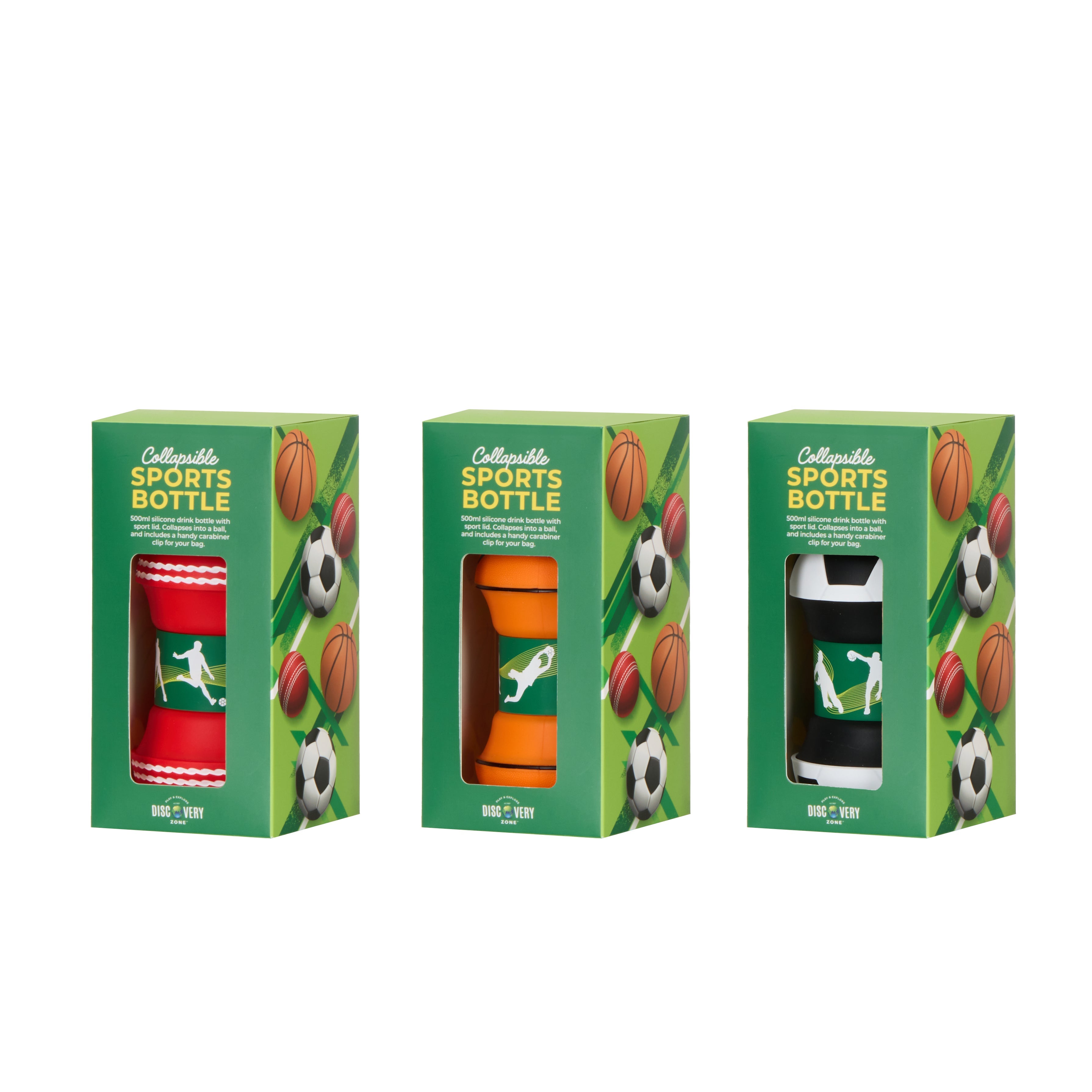 Discovery Zone Collapsible Sport Drink Bottle