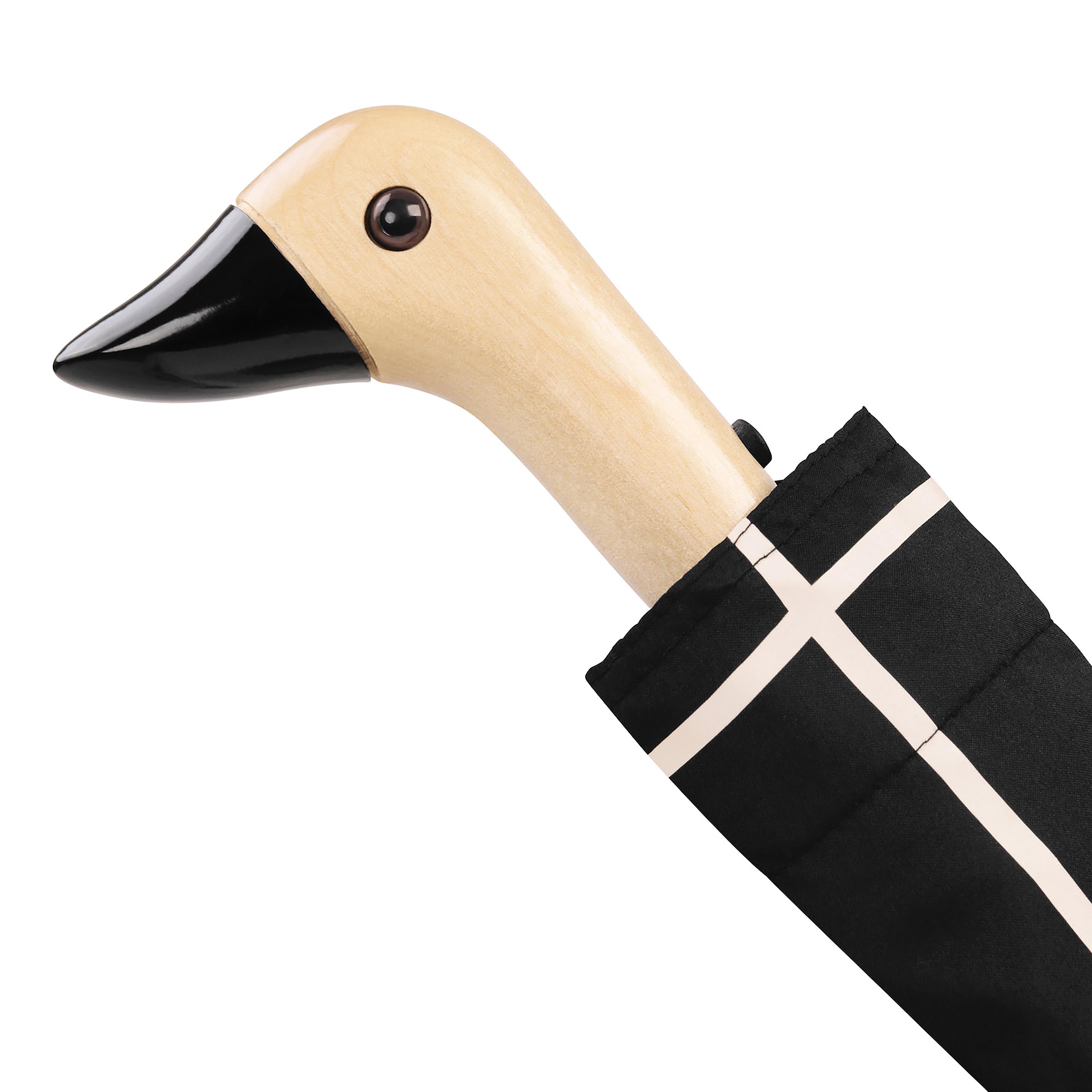 Original Duckhead Duck Umbrella Compact Black Grid