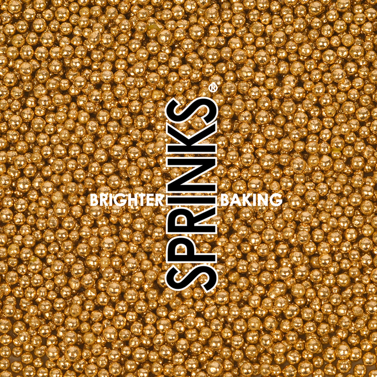 Sprinks Crunchy Shiny Gold 2mm Sprinkles 75g