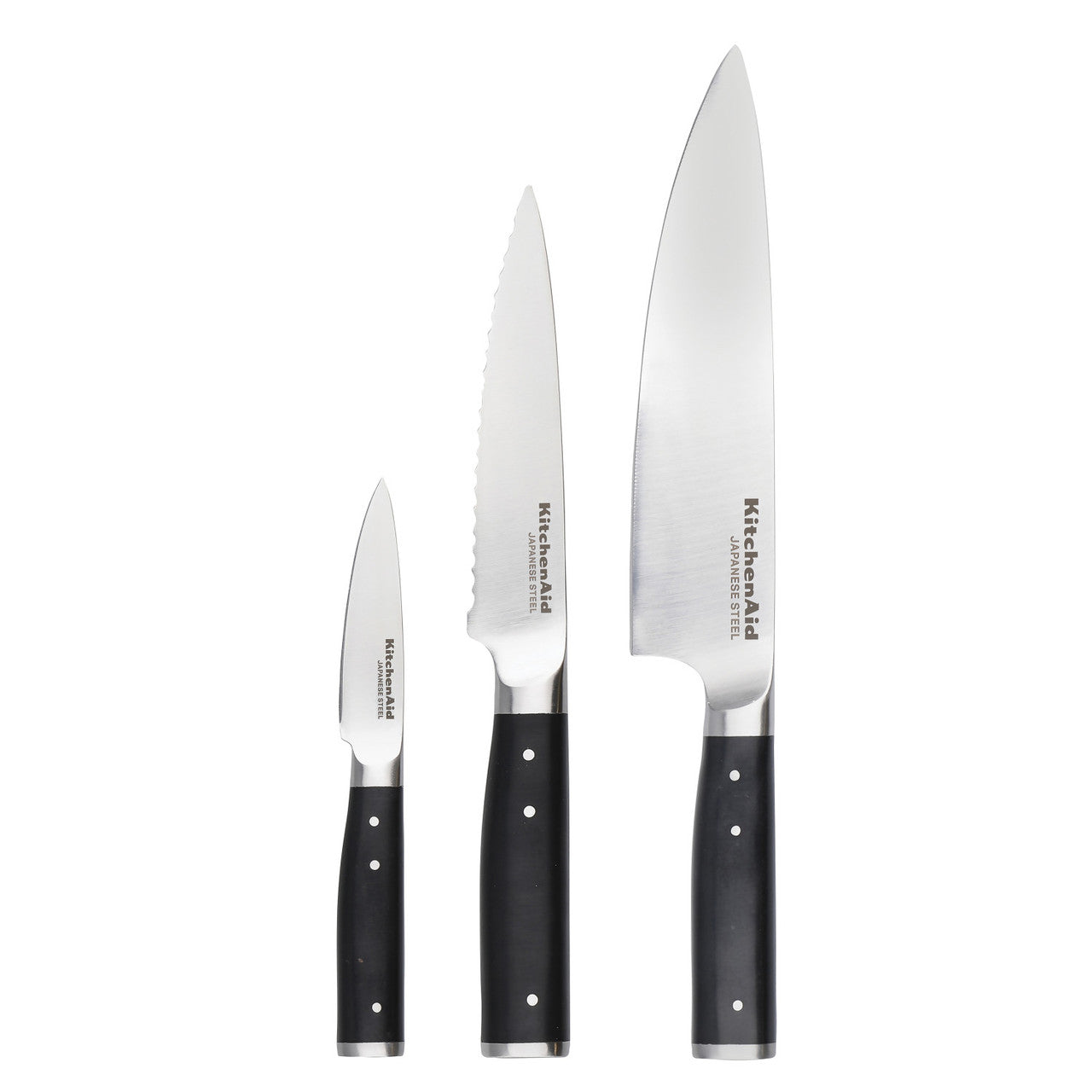 KitchenAid 3 Piece Chef Knife Set with Sheaths