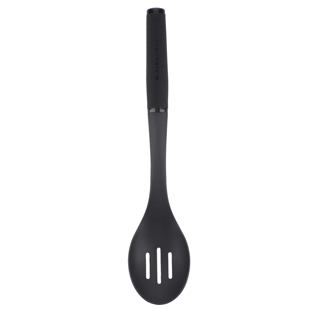 KitchenAid Soft Touch Nylon Slotted Spoon (Black)