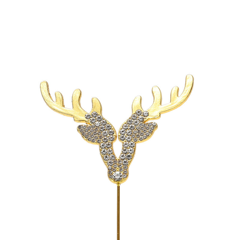 Sugar Crafty Diamante Gold Reindeer