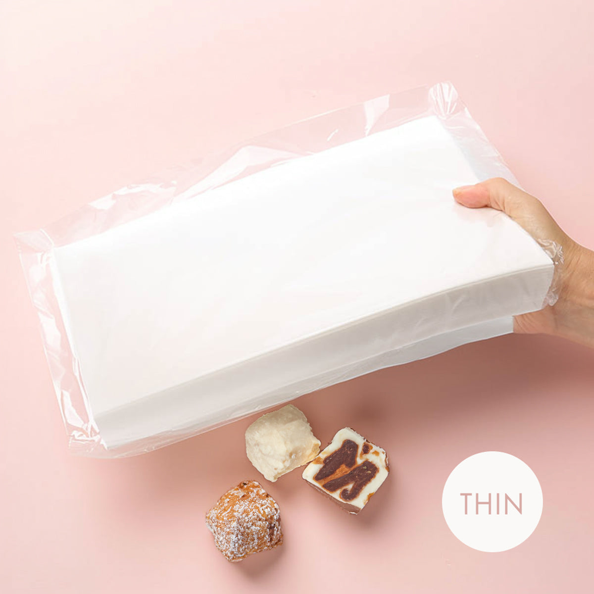 Bake Print Rectangle Wafer Paper Thin A4 Size White 100 Sheet