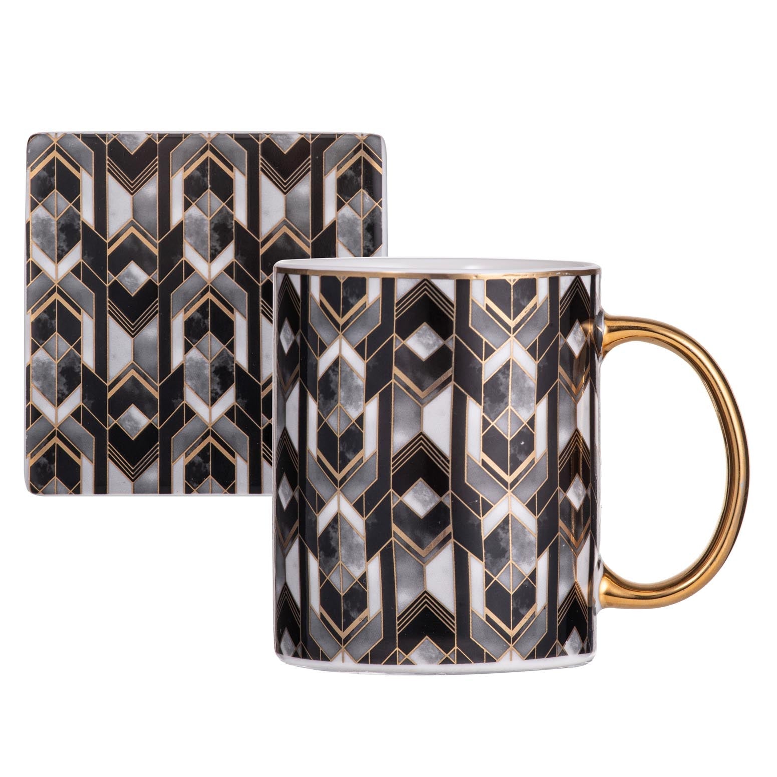 Ashdene Decadence Noir Mug & Coaster Set