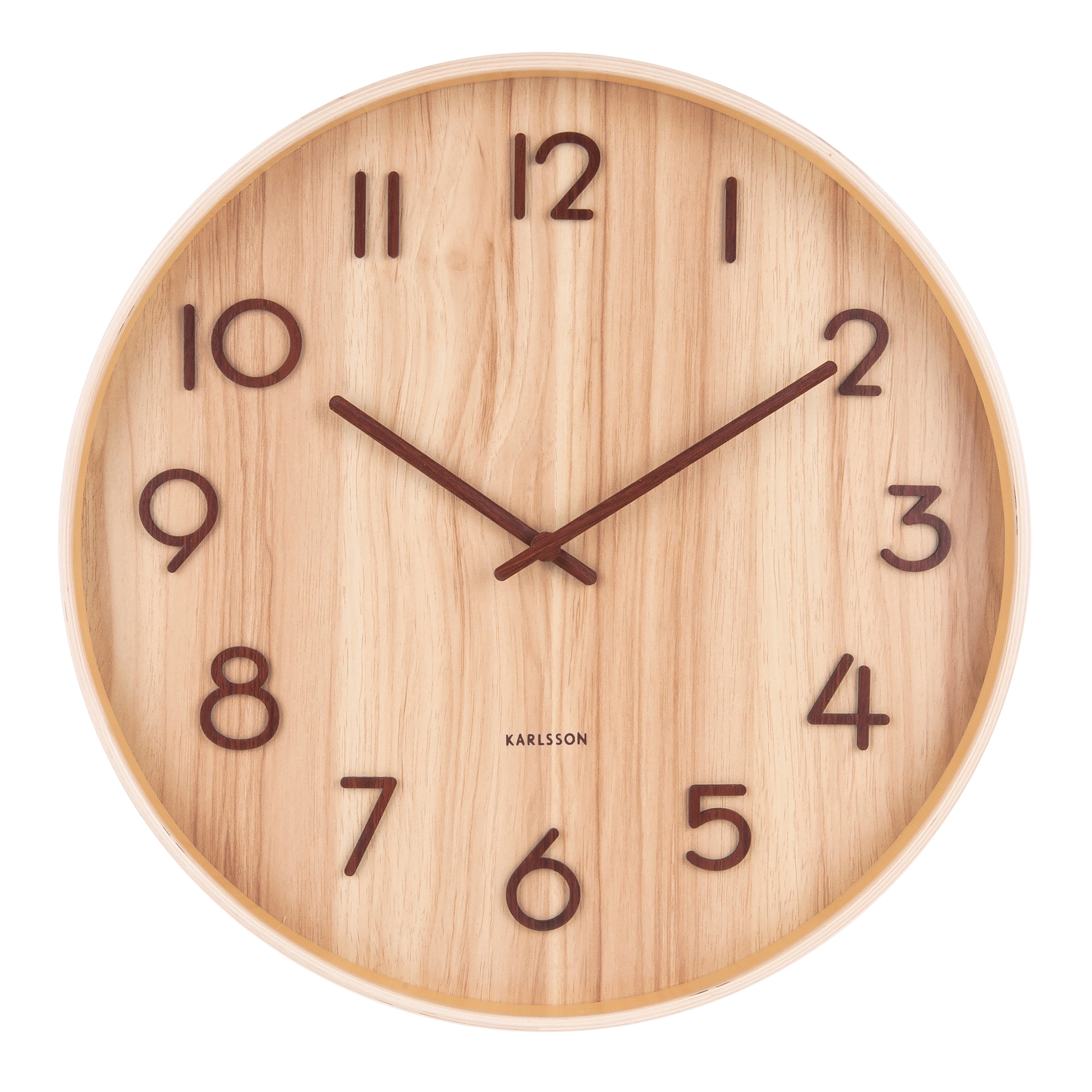 Karlsson Light Basswood Wall Clock Light Natural