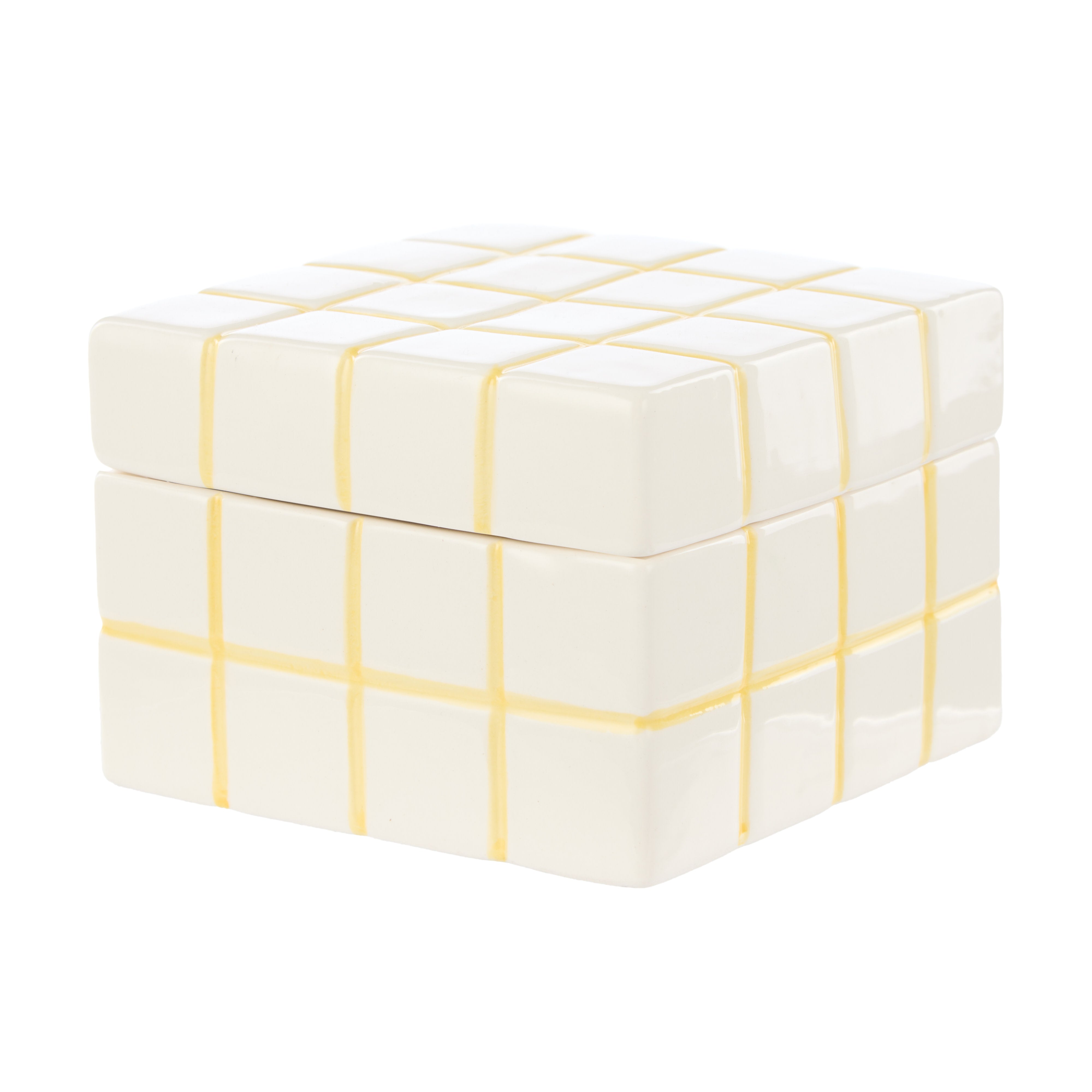 Emporium Lulu Collection Check Box Yellow