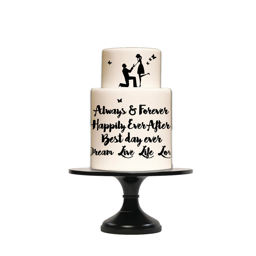 Silho Cake Calligraphy Celebration Mould