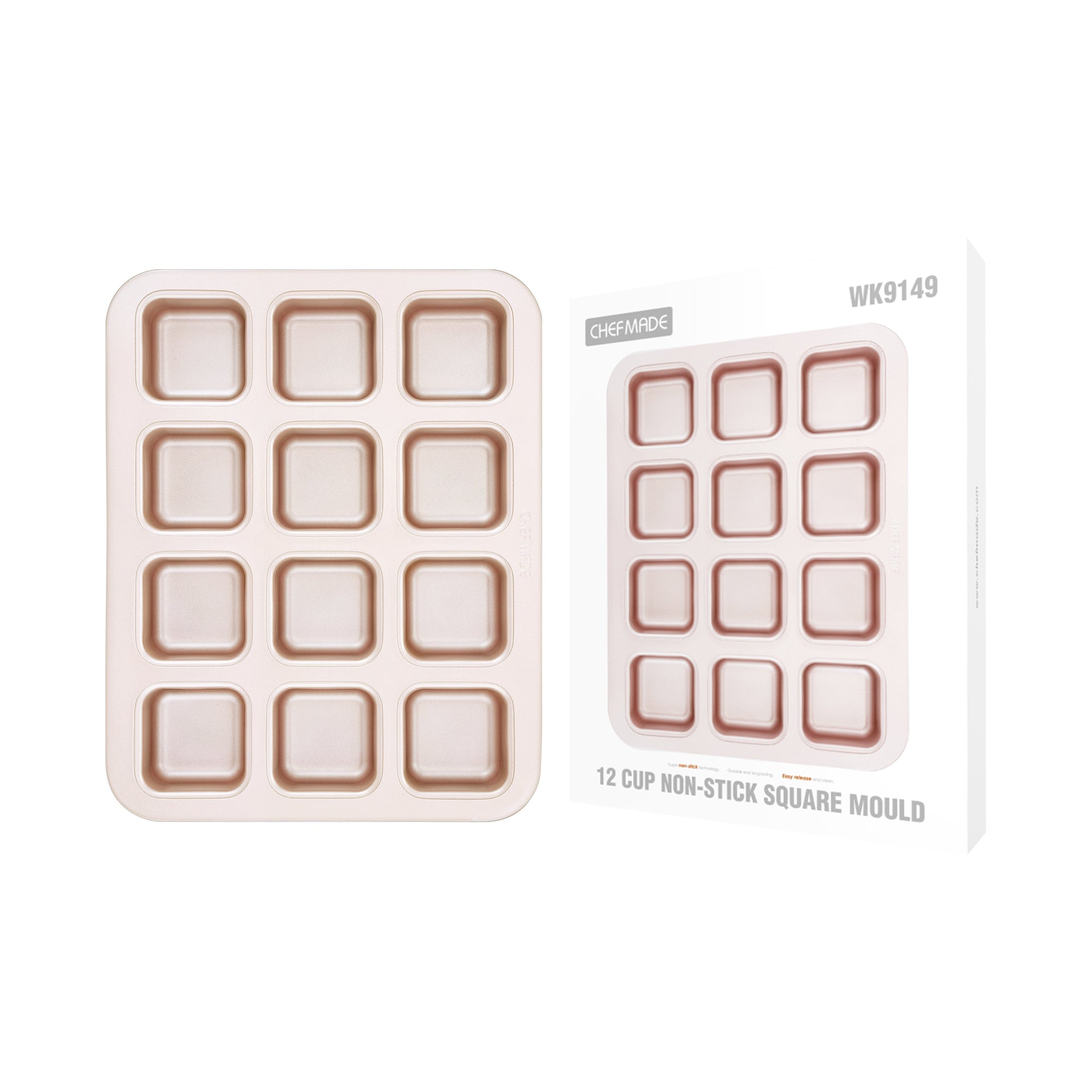 CHEFMADE Square Cake Pan 12 Cup (WK9149)