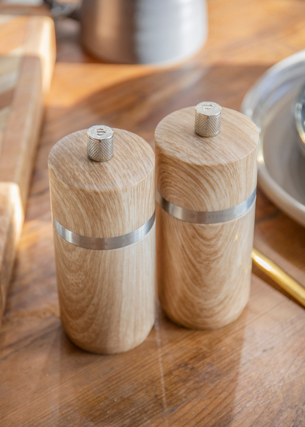 MasterCraft Beech Salt & Pepper Mill 12cm