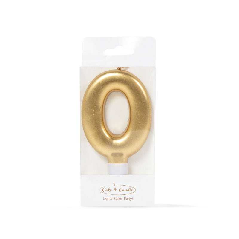 Cake & Candle Candle Number 0 Gold