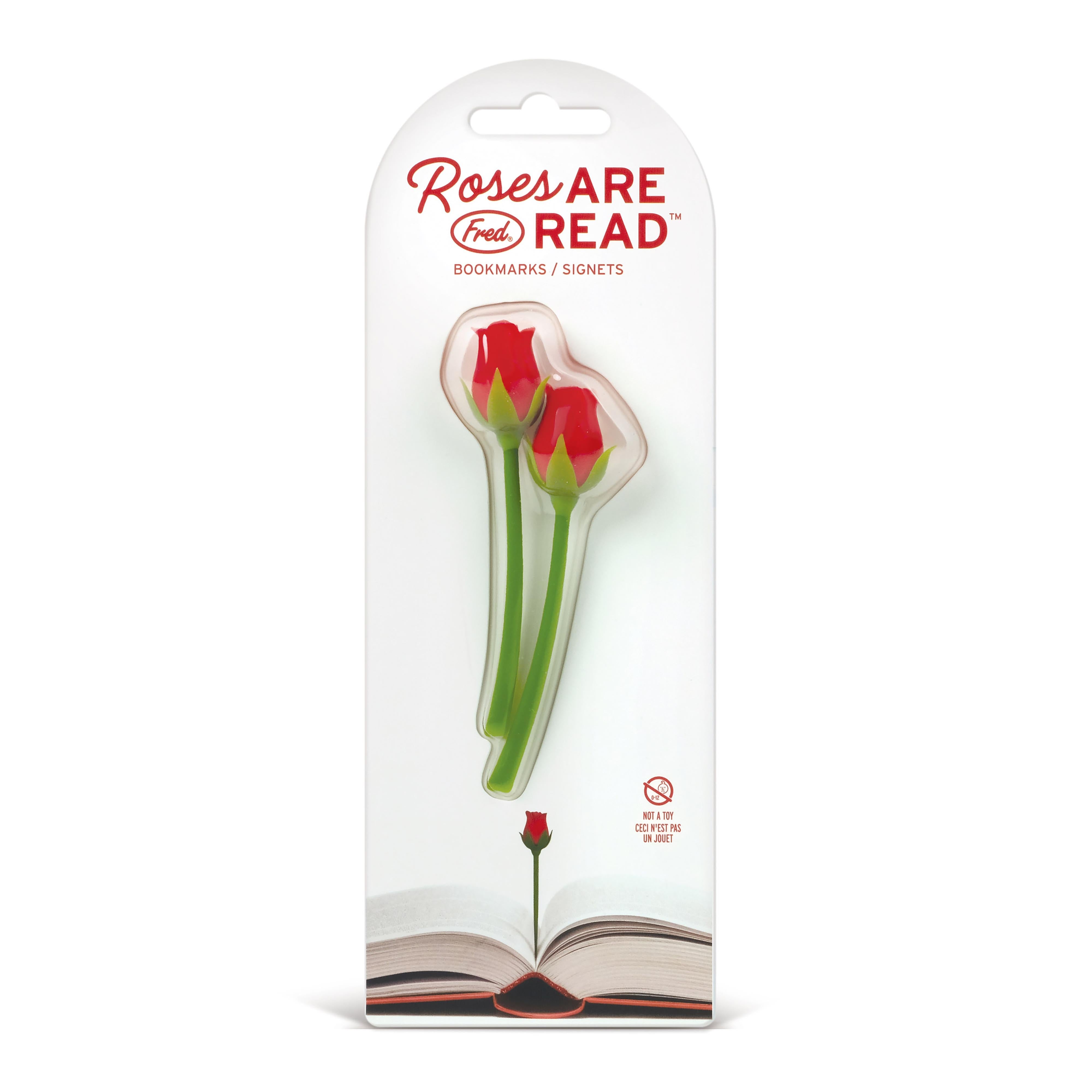 Fred Roses are Read Bookmarks 2 Piece Set Multi-Coloured