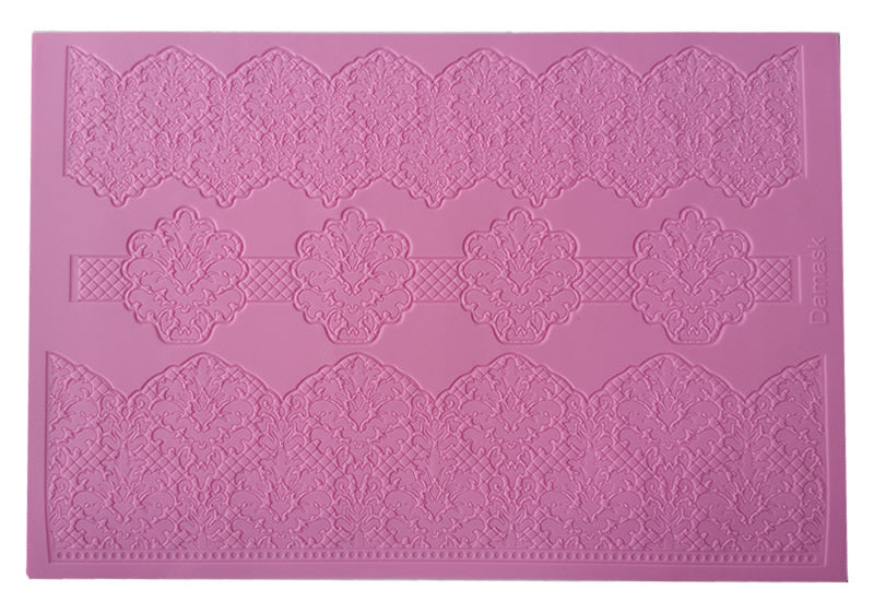 Claire Bowman Cake Lace Damask 3D Cake Lace Mat