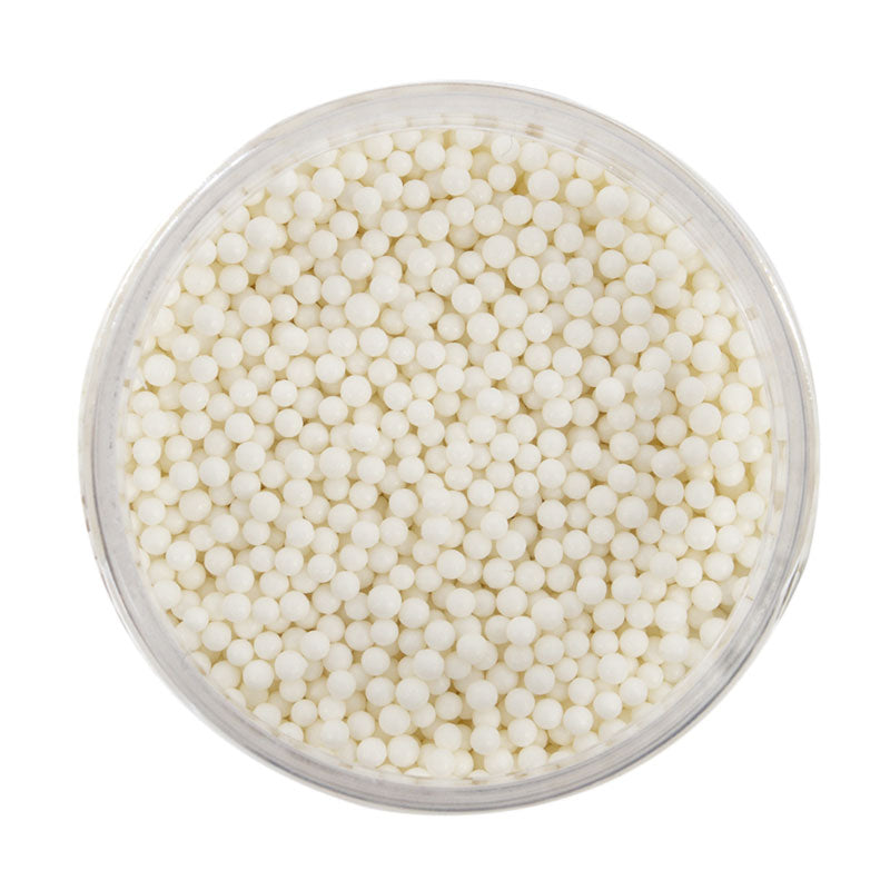 Sprinks Cachous Pearl Beads Matte White 2mm 65g