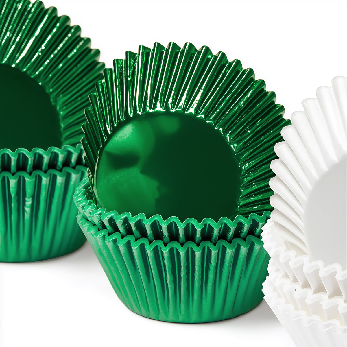 Papyrus Medium Foil Baking Cups Base Green 44mm 50 Pack