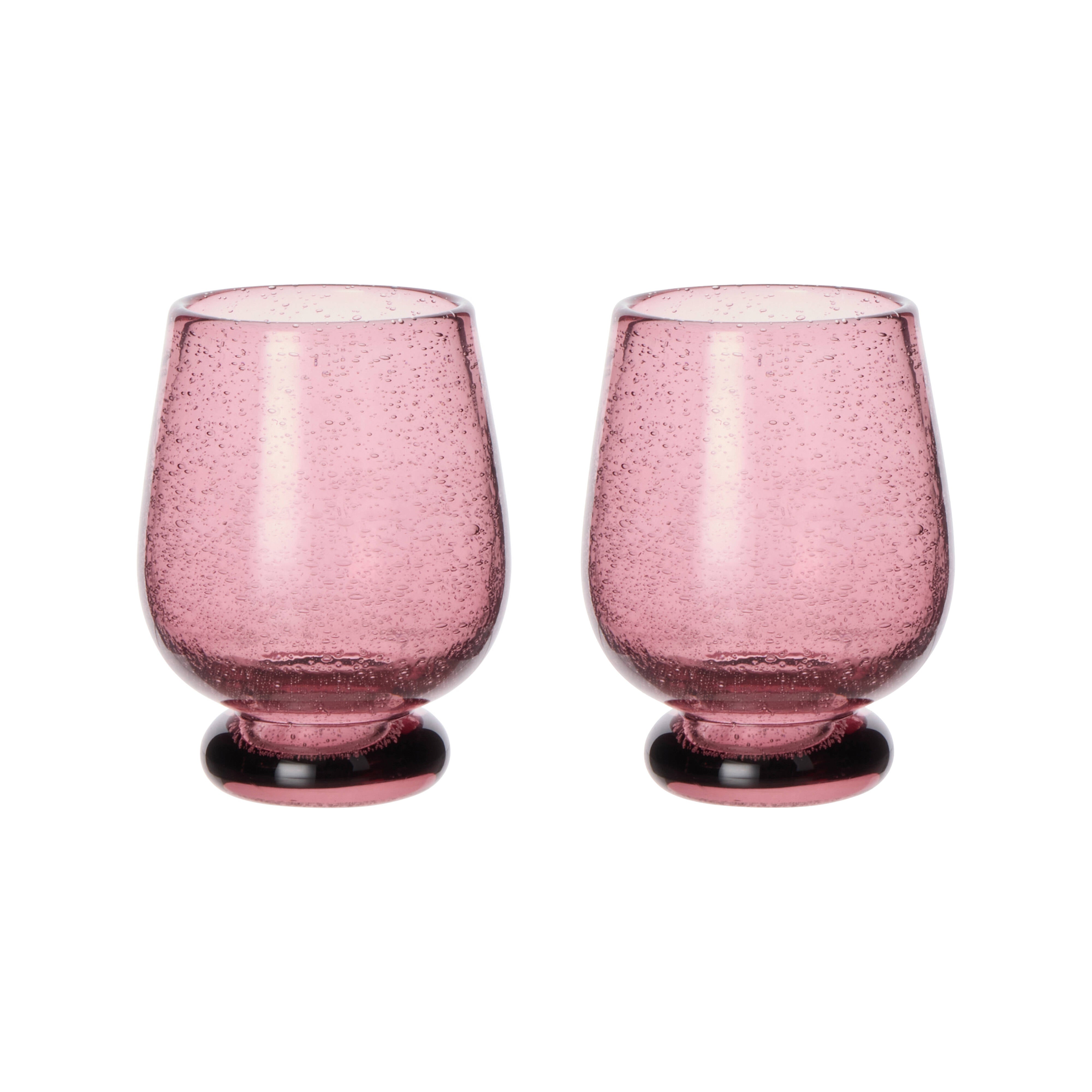 Amalfi Form Tumbler 2 Piece Set 9x9x12cm (450ml) Purple