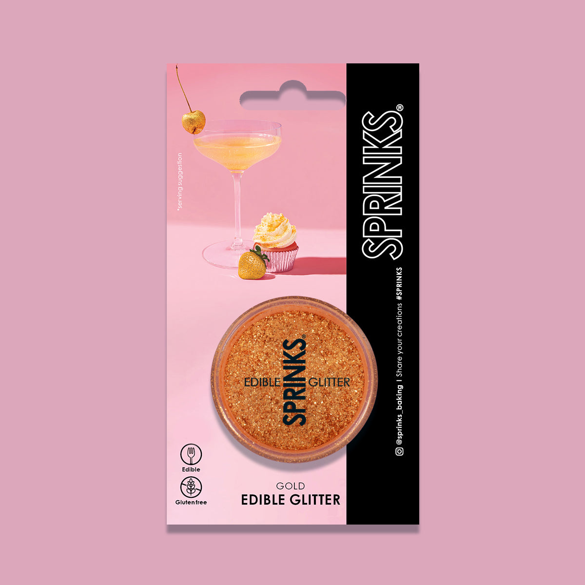 Sprinks Edible Glitter Gold 2g