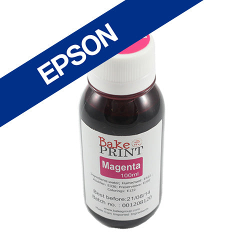 Bake Print Epson Edible Ink Refill Bottle 100ml Magenta