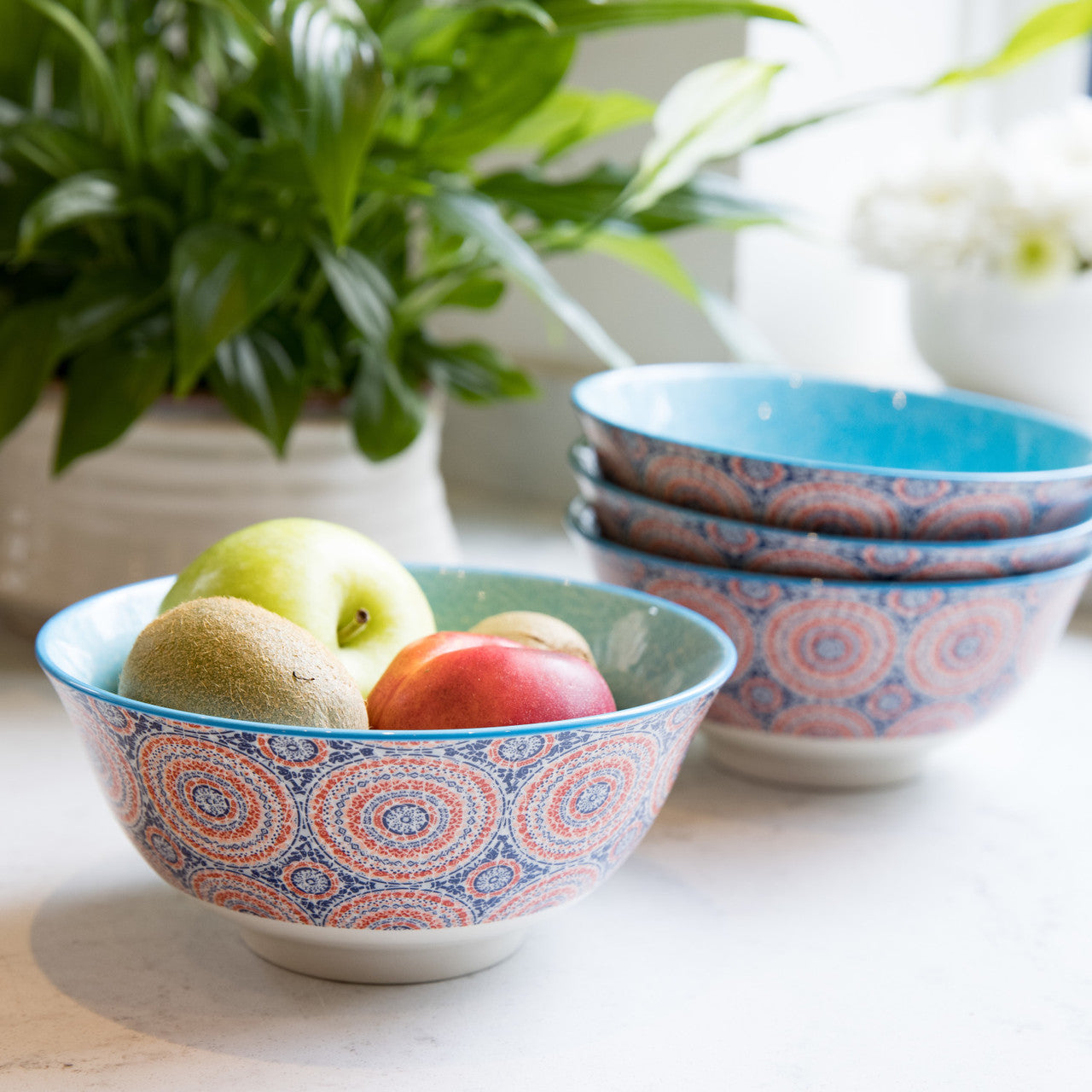 Mikasa Glazed Stoneware Bowl 15.5cm (Mosaic)