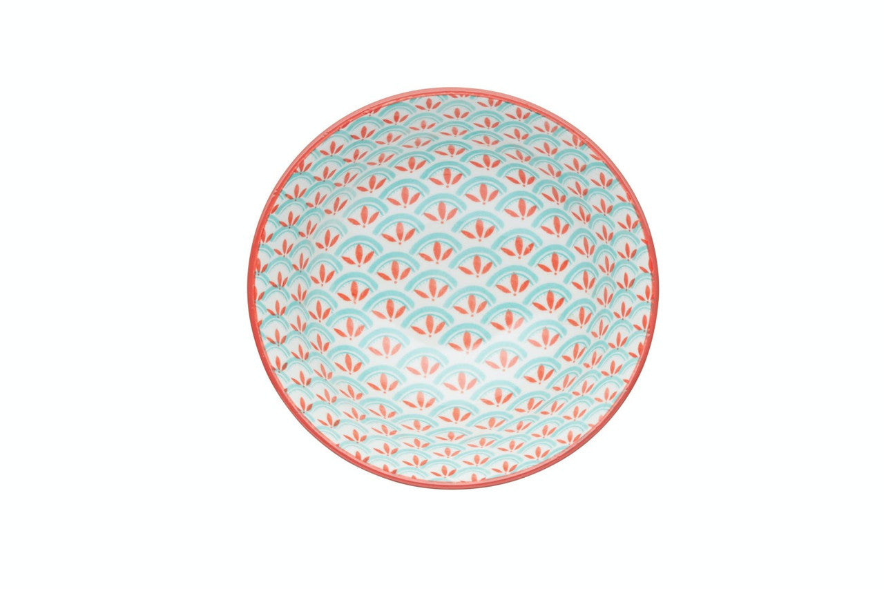 Mikasa Glazed Stoneware Bowl 15.5cm (Geometric Lime)